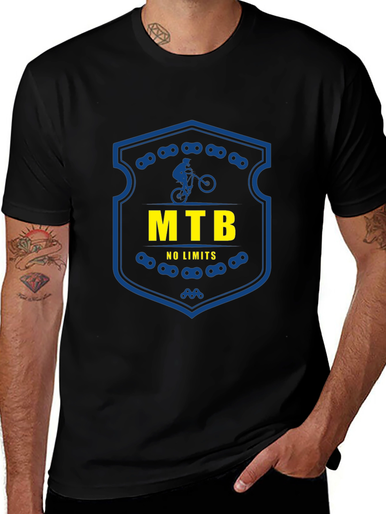 MTB No Limits Graphic Tee - Cycling Enthusiast T-Shirt