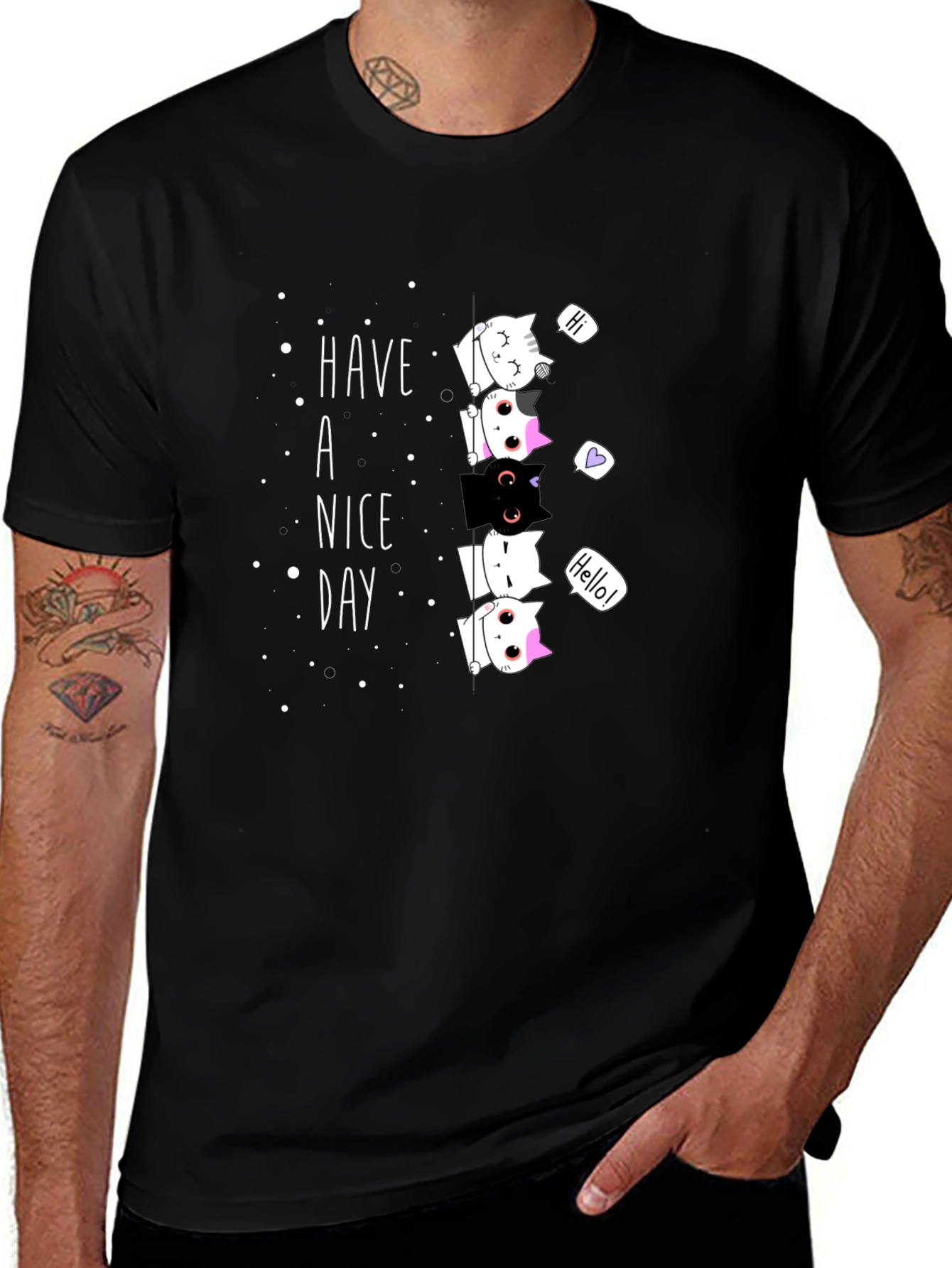 Have a Nice Day Cat T-Shirt