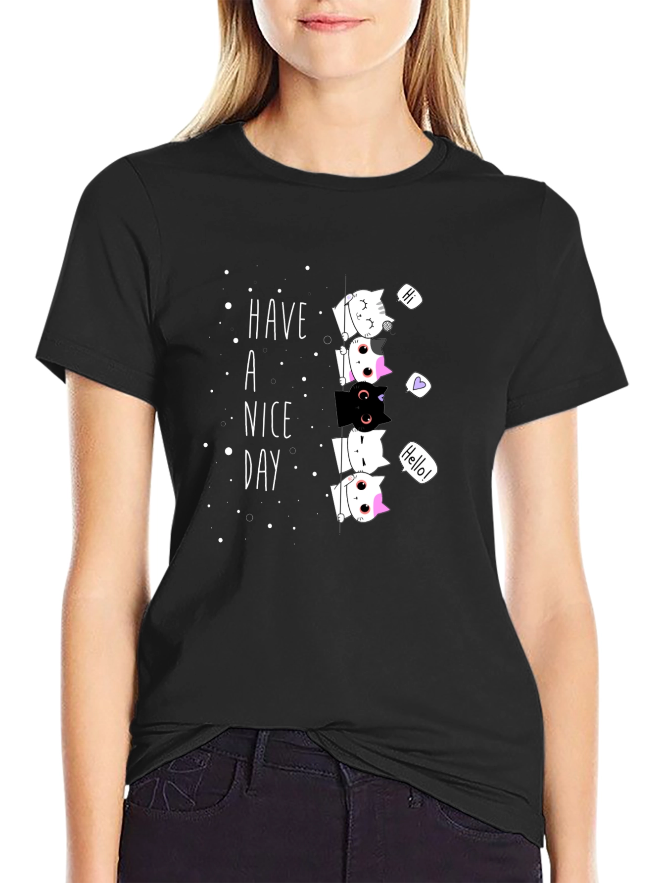 Have a Nice Day Cat T-Shirt