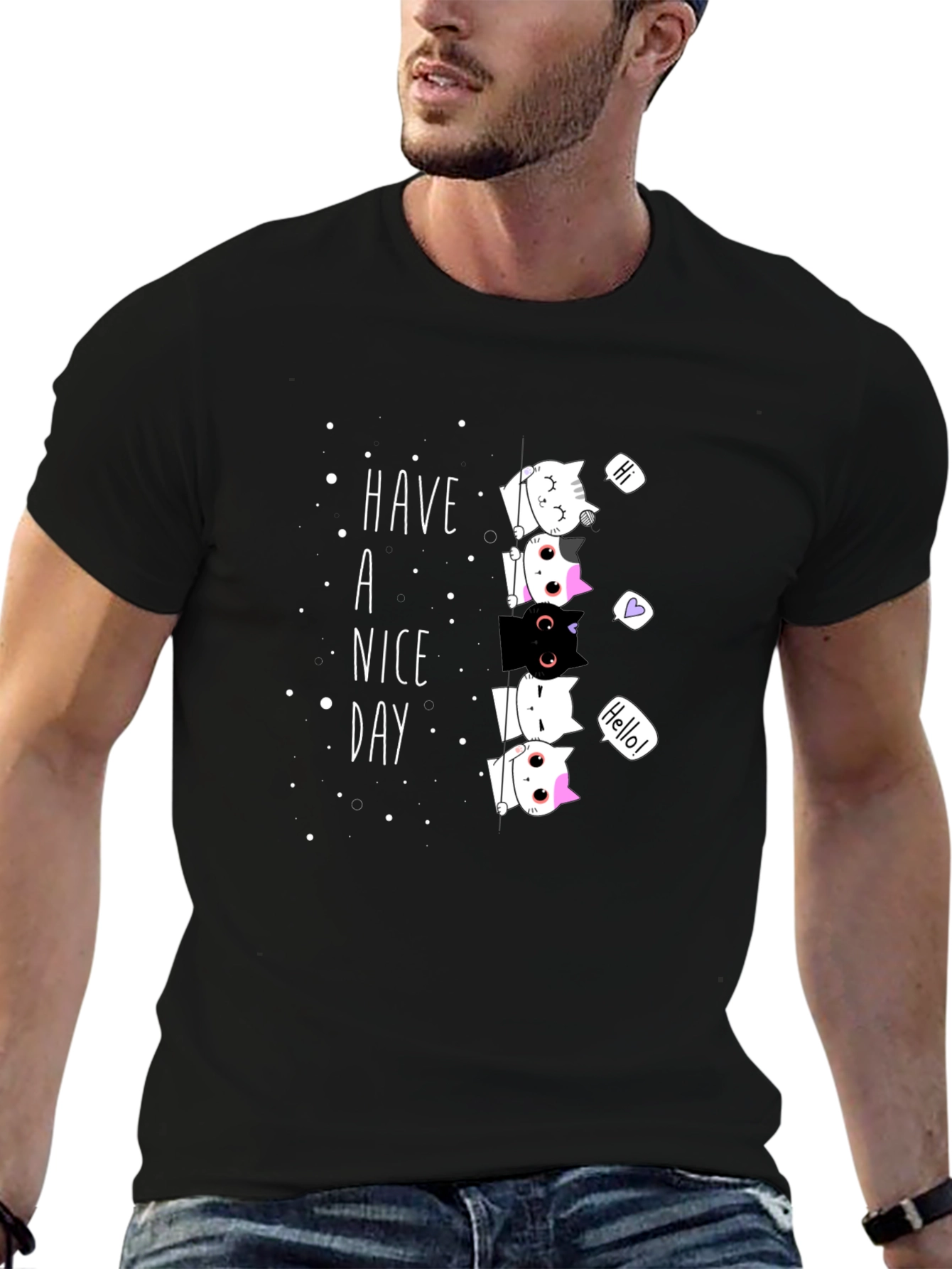 Have a Nice Day Cat T-Shirt