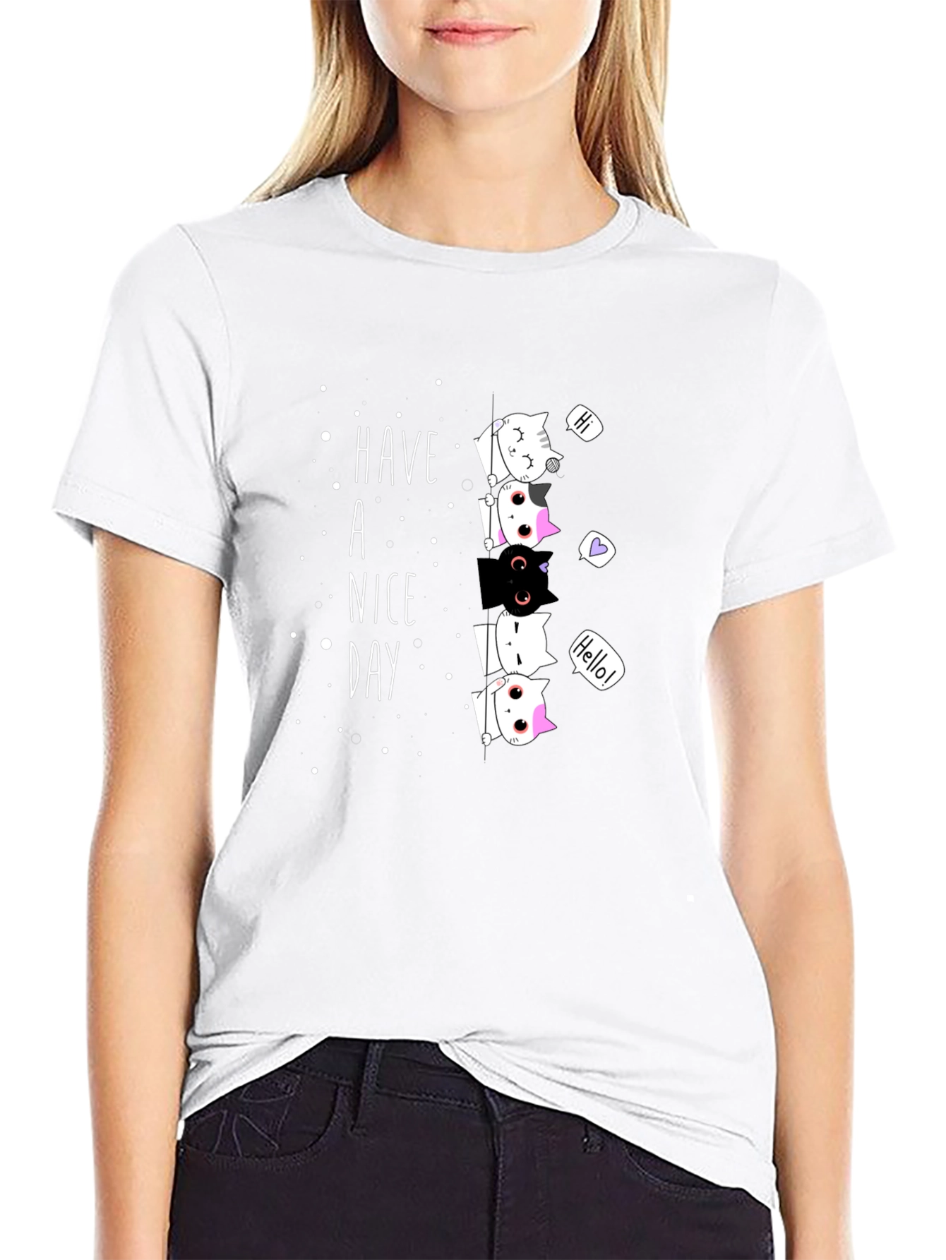 Have a Nice Day Cat T-Shirt