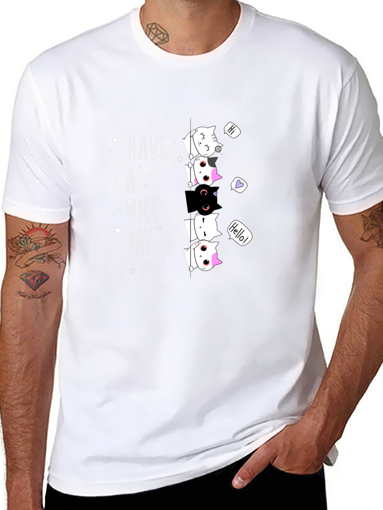 Have a Nice Day Cat T-Shirt