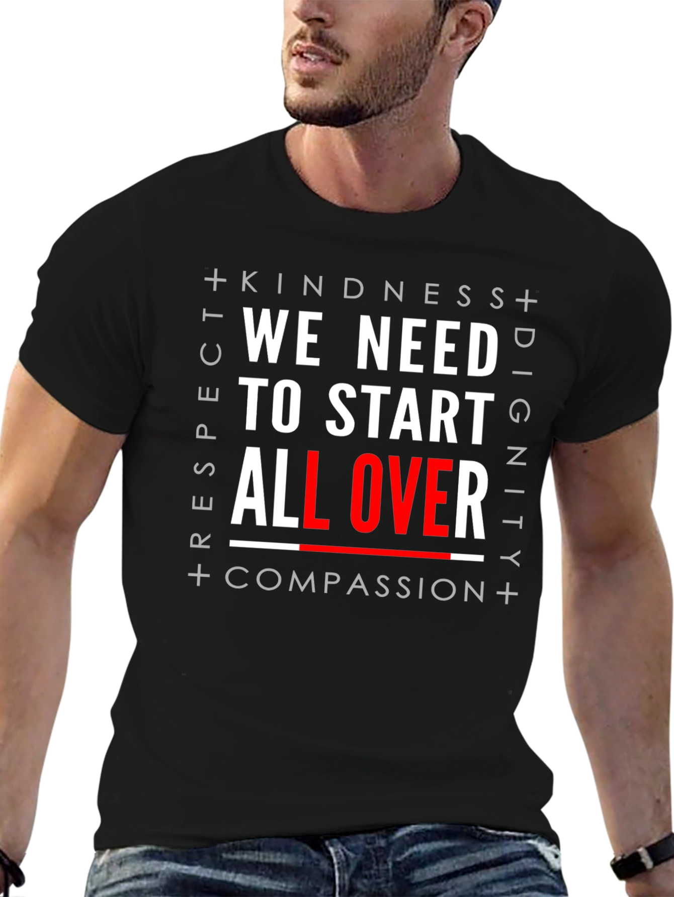 Kindness Respect Dignity Compassion Graphic Tee