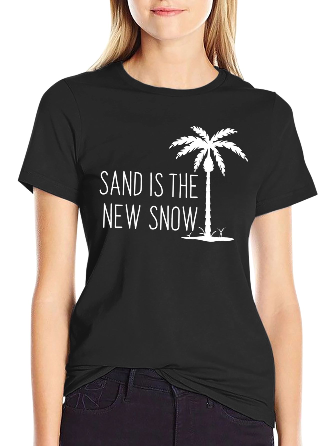 Sand Is The New Snow T-Shirt - Black