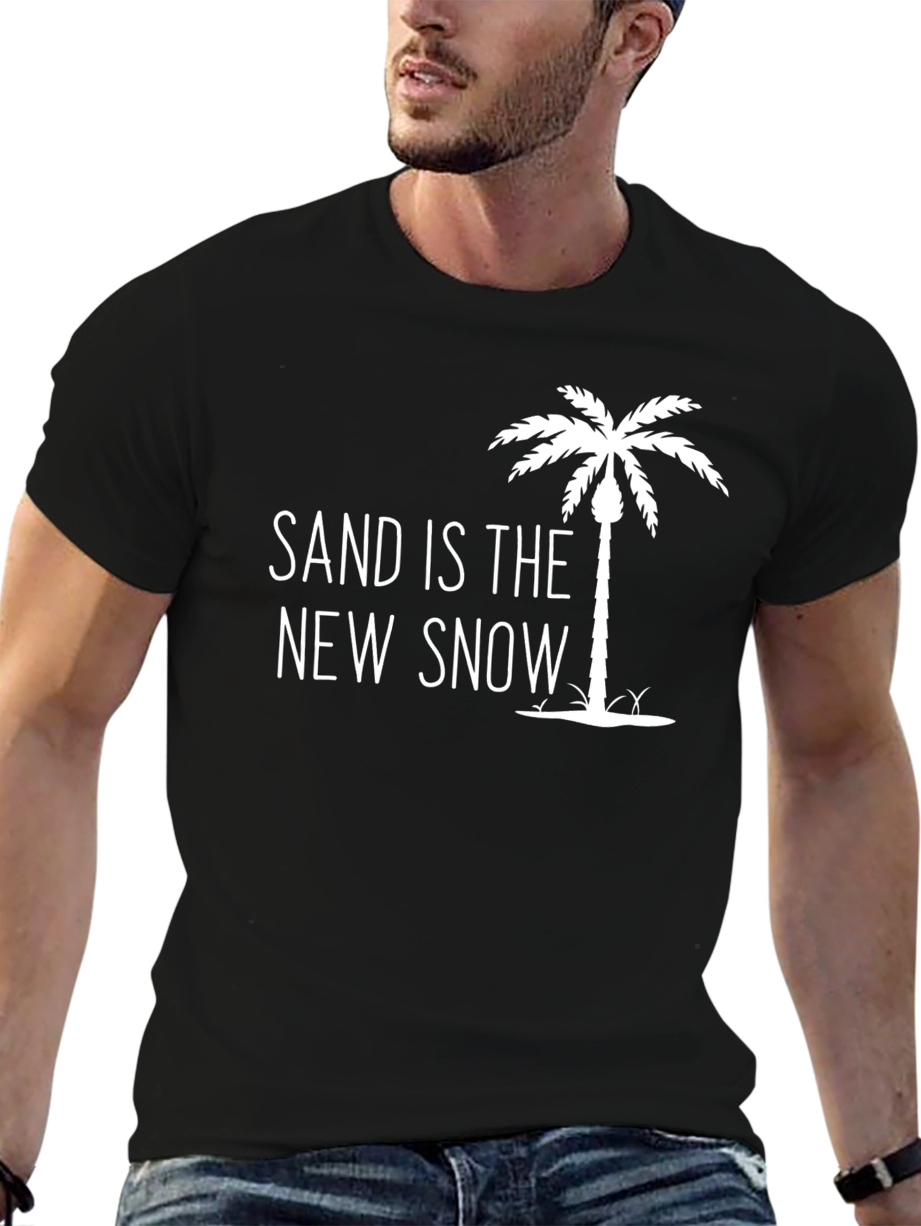 Sand Is The New Snow T-Shirt - Black