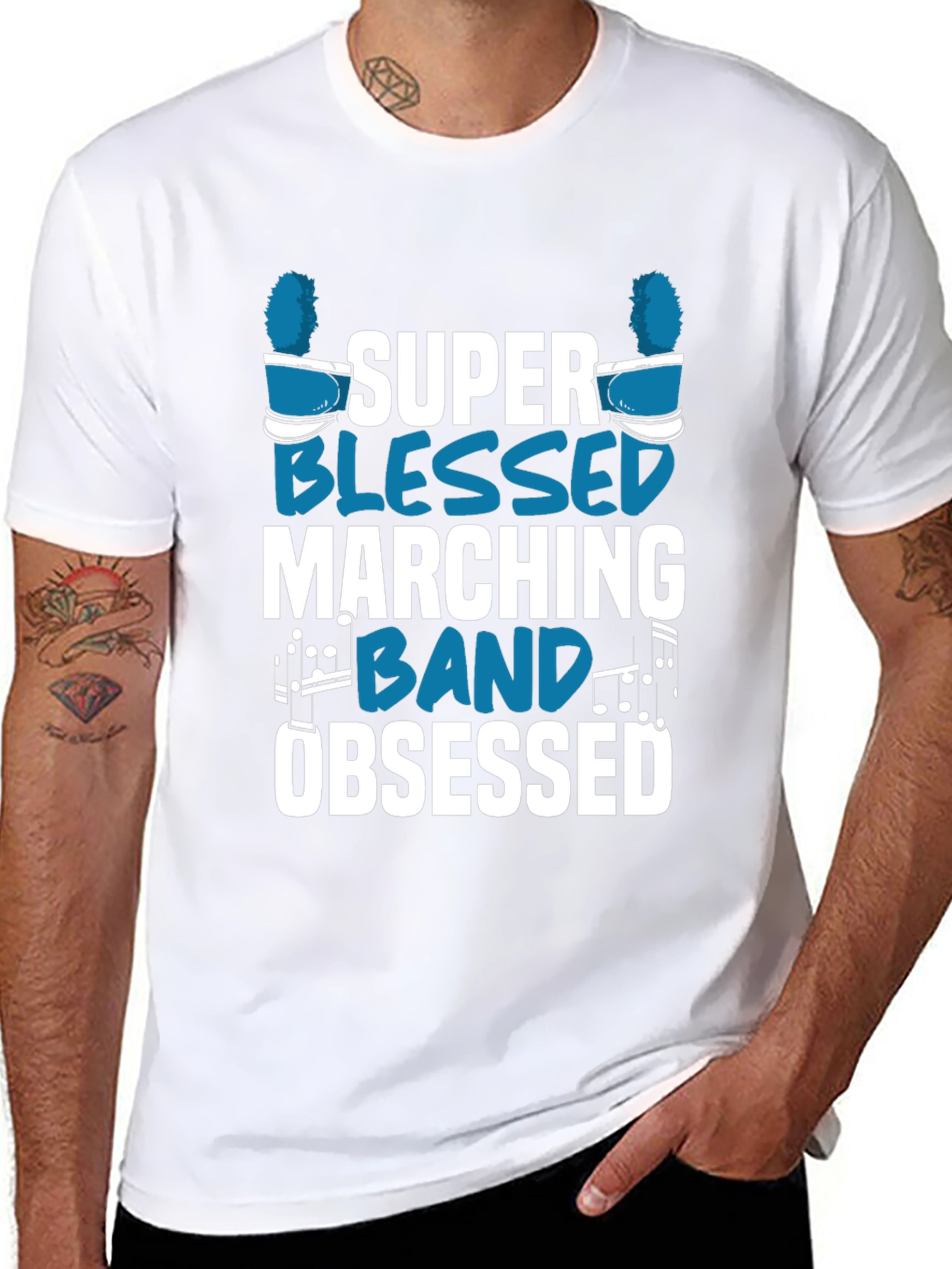 Super Blessed Marching Band Obsessed T-Shirt