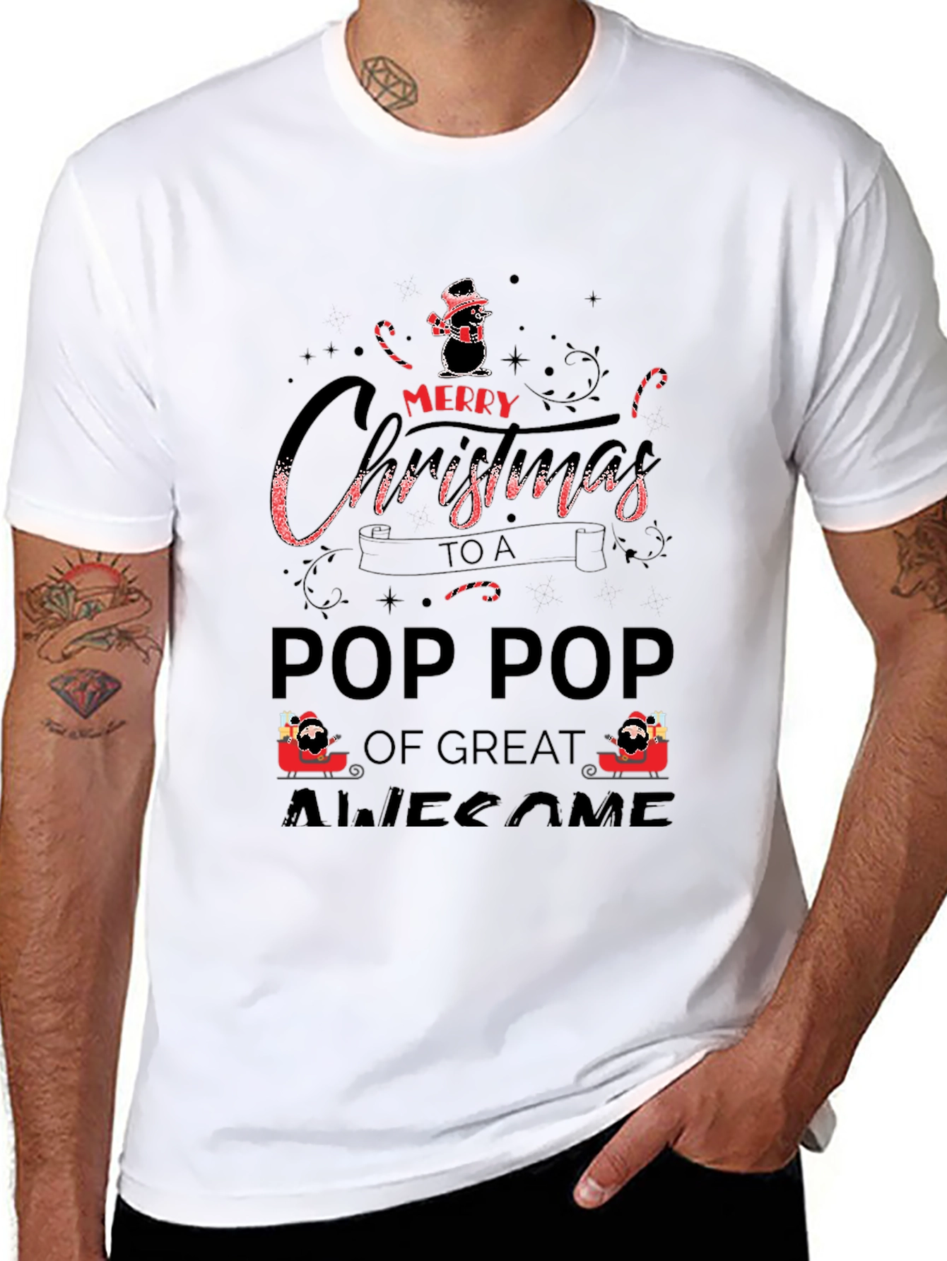 Merry Christmas Pop Pop T-Shirt