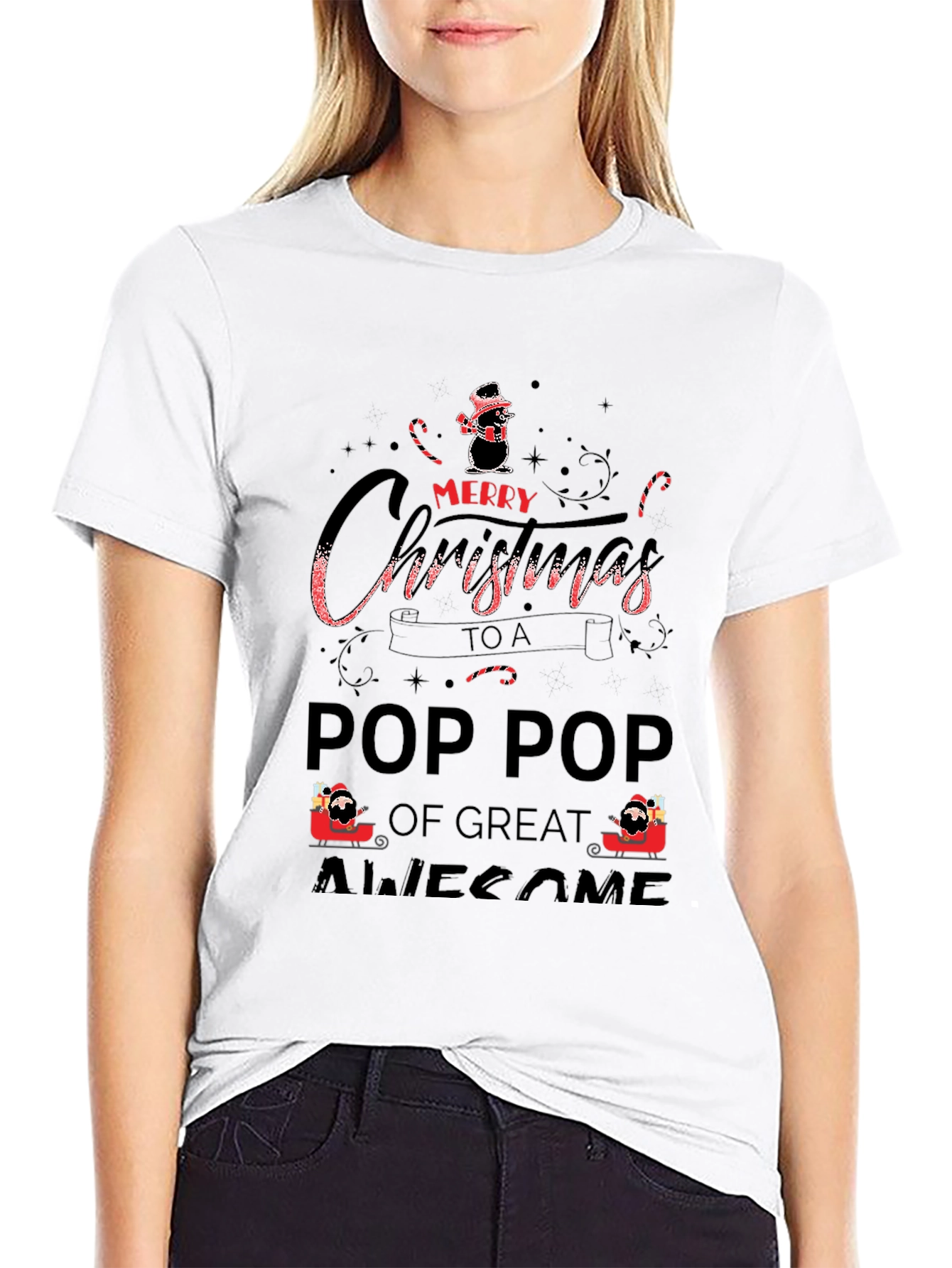 Merry Christmas Pop Pop T-Shirt