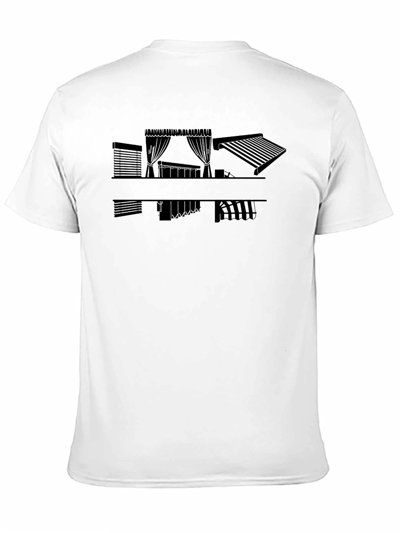 Modern Black Blinds & Curtains Graphic Tee