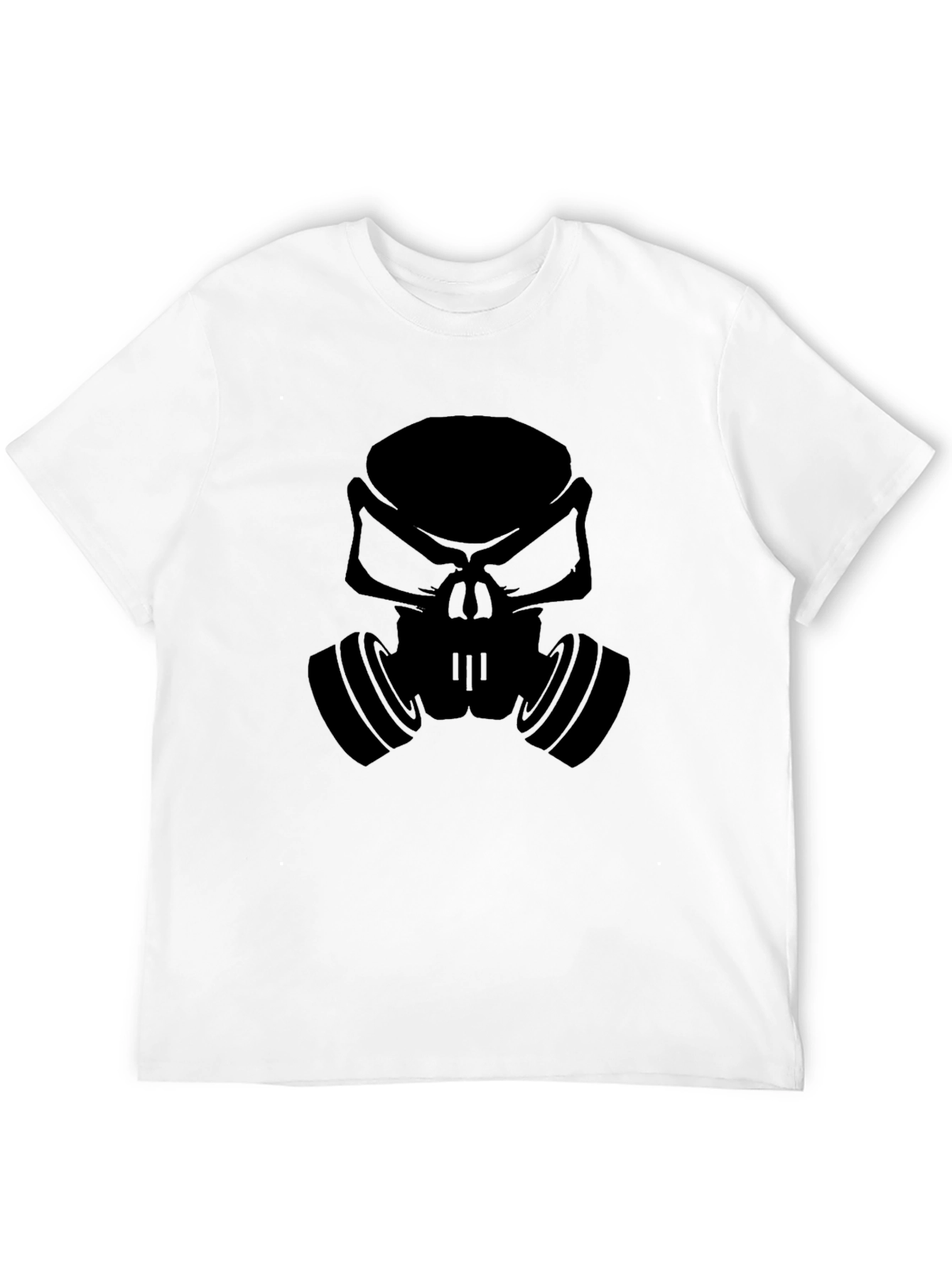 Gas Mask Skull Graphic Tee - Mens Black T-Shirt