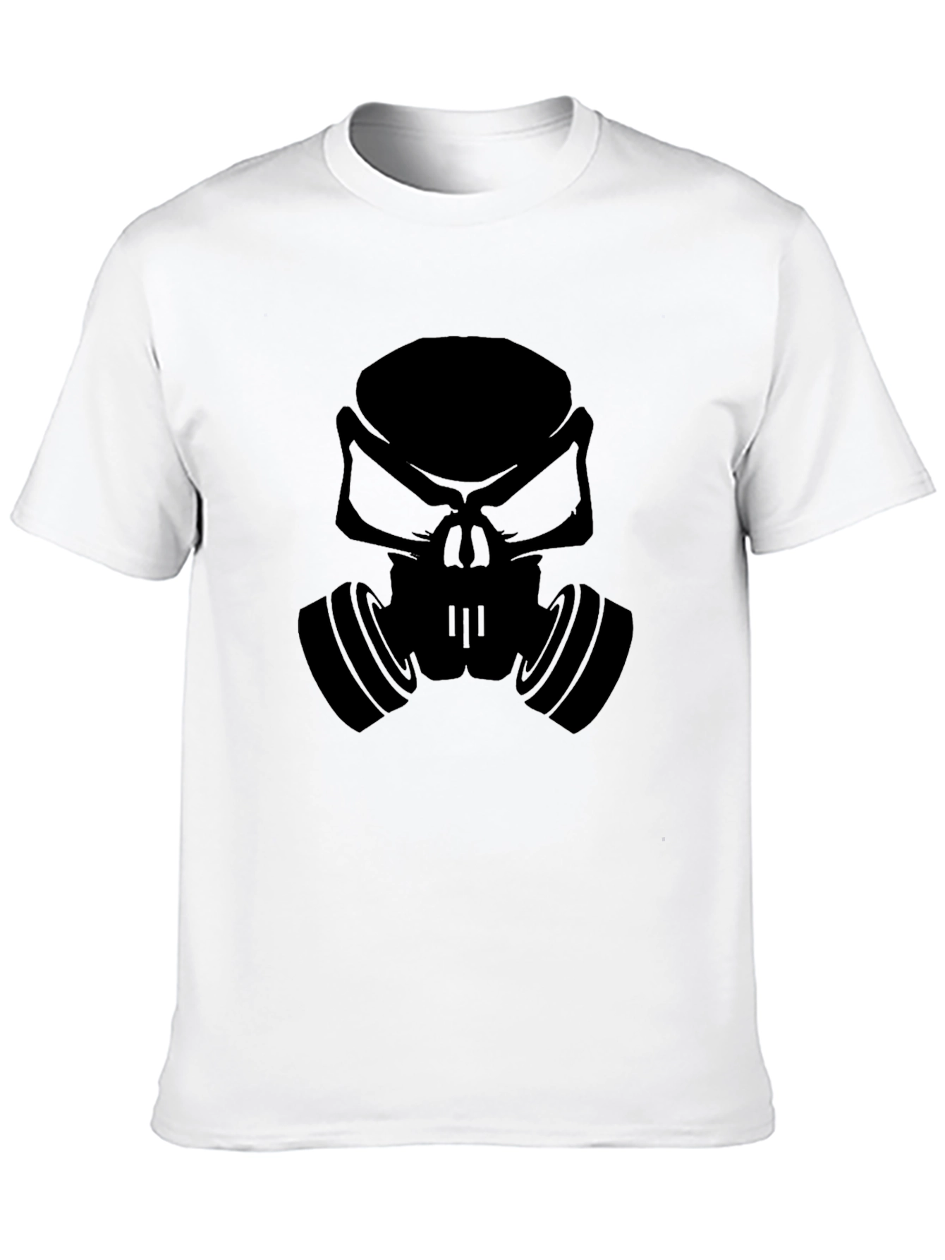Gas Mask Skull Graphic Tee - Mens Black T-Shirt