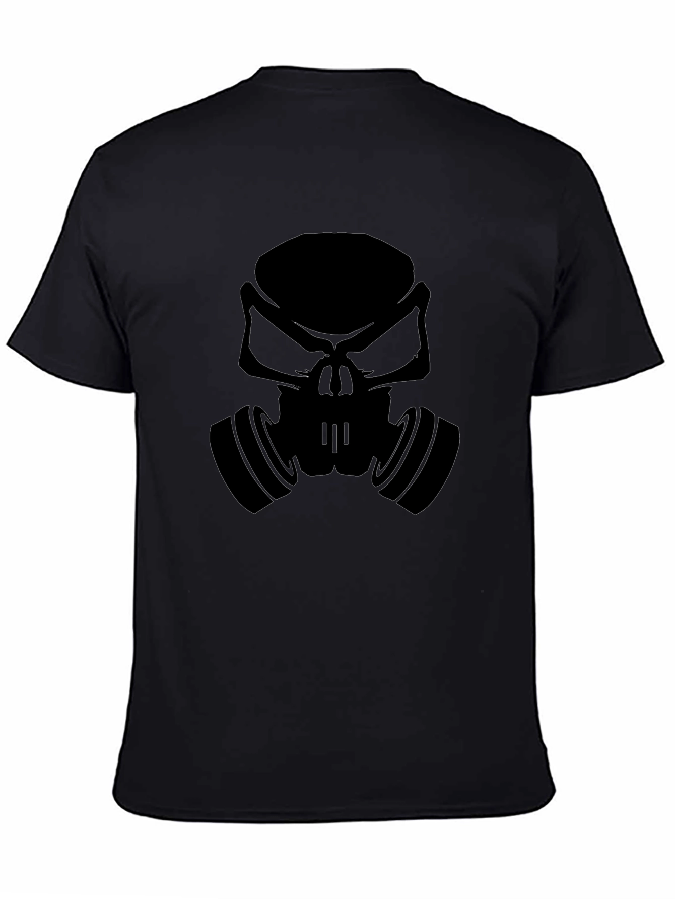 Gas Mask Skull Graphic Tee - Mens Black T-Shirt