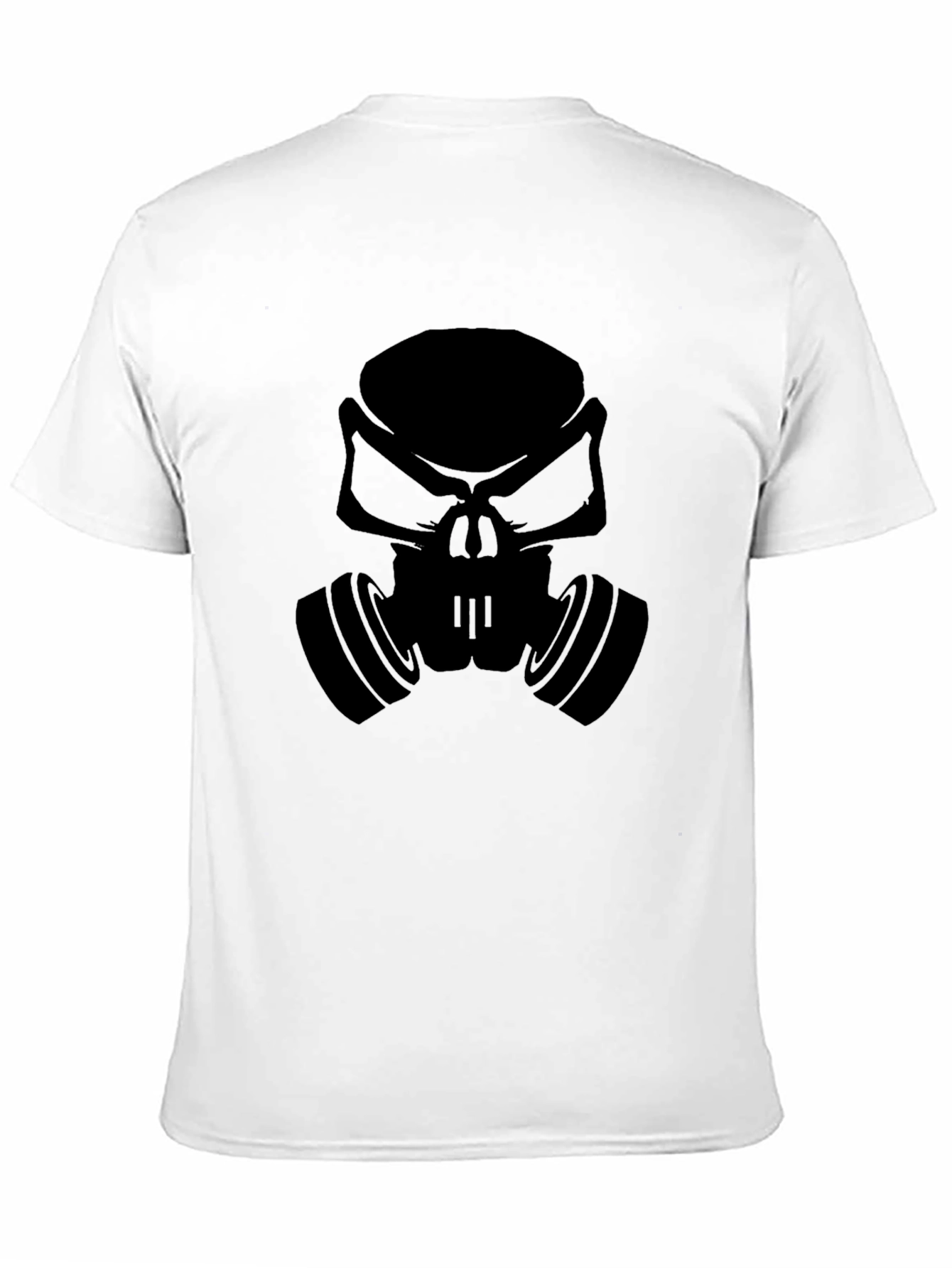 Gas Mask Skull Graphic Tee - Mens Black T-Shirt