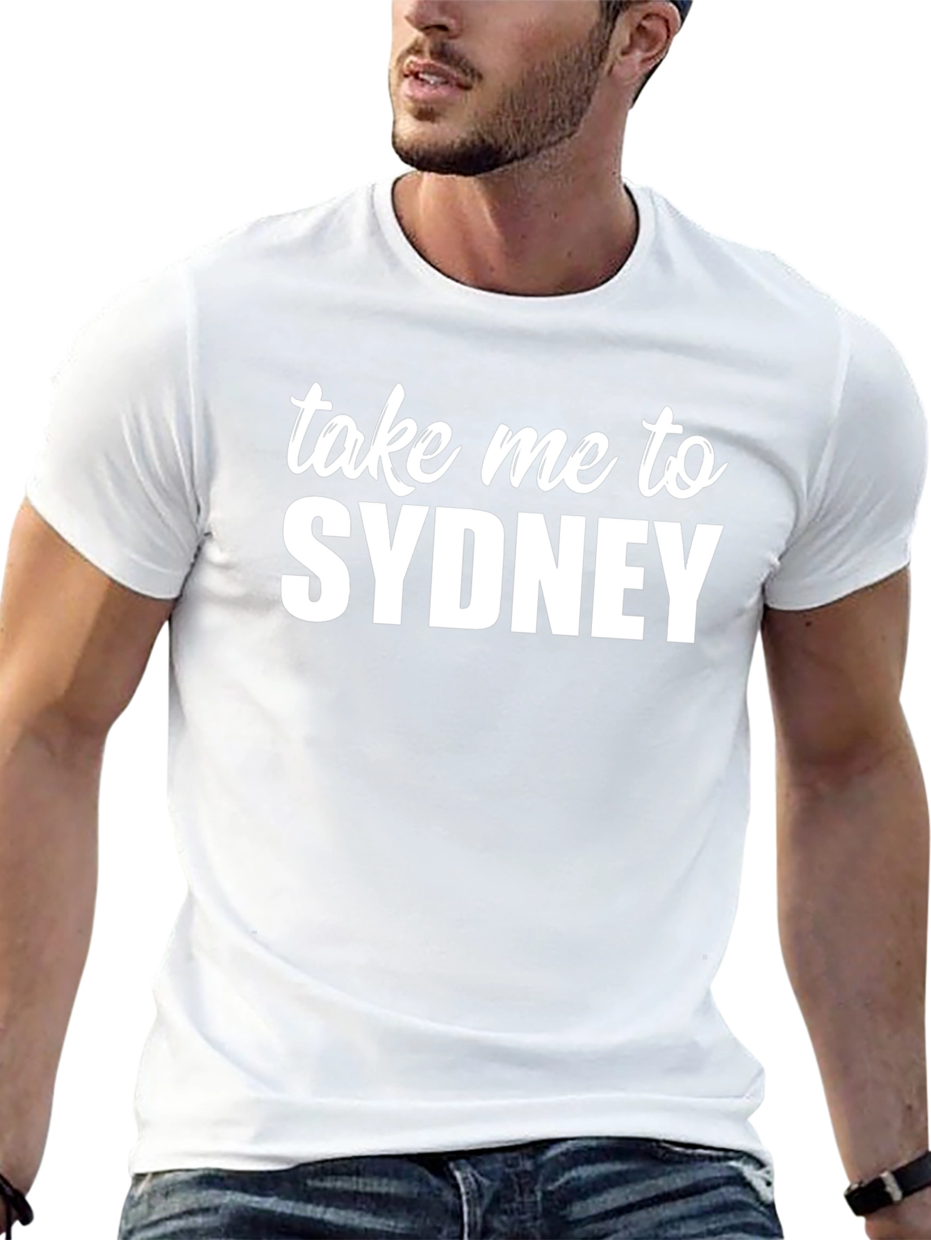Take Me To Sydney Black Graphic Tee