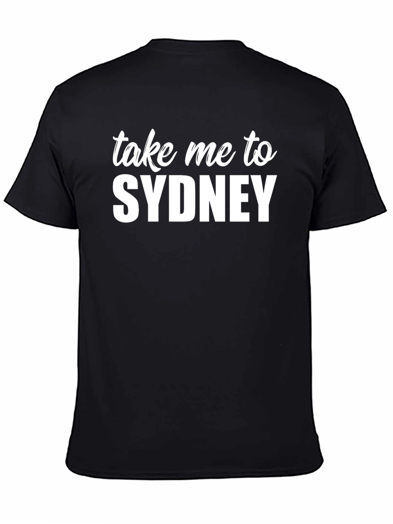 Take Me To Sydney Black Graphic Tee