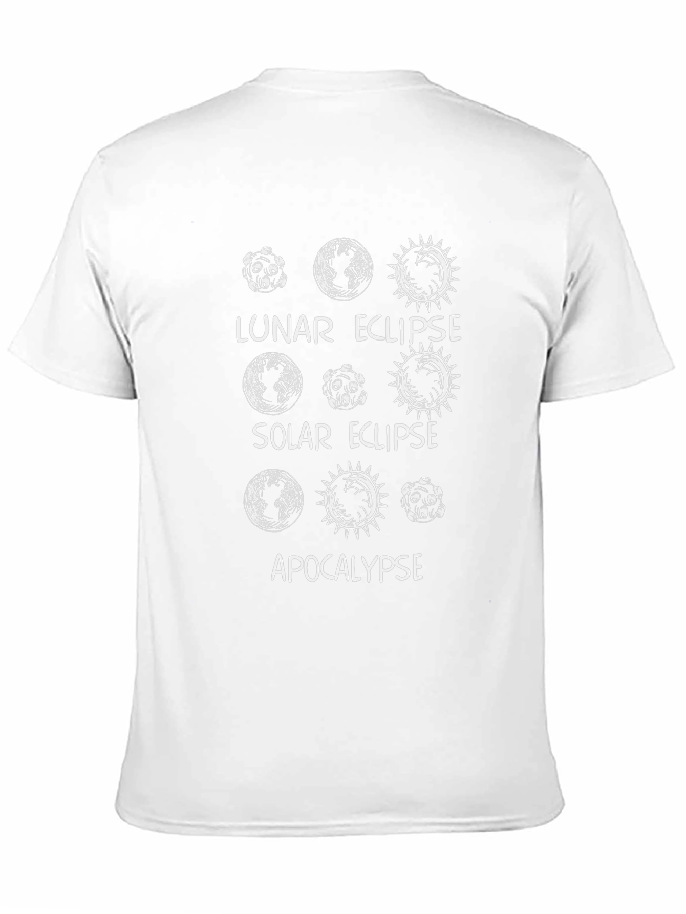 Lunar Solar Eclipse Apocalypse Graphic Tee - Black