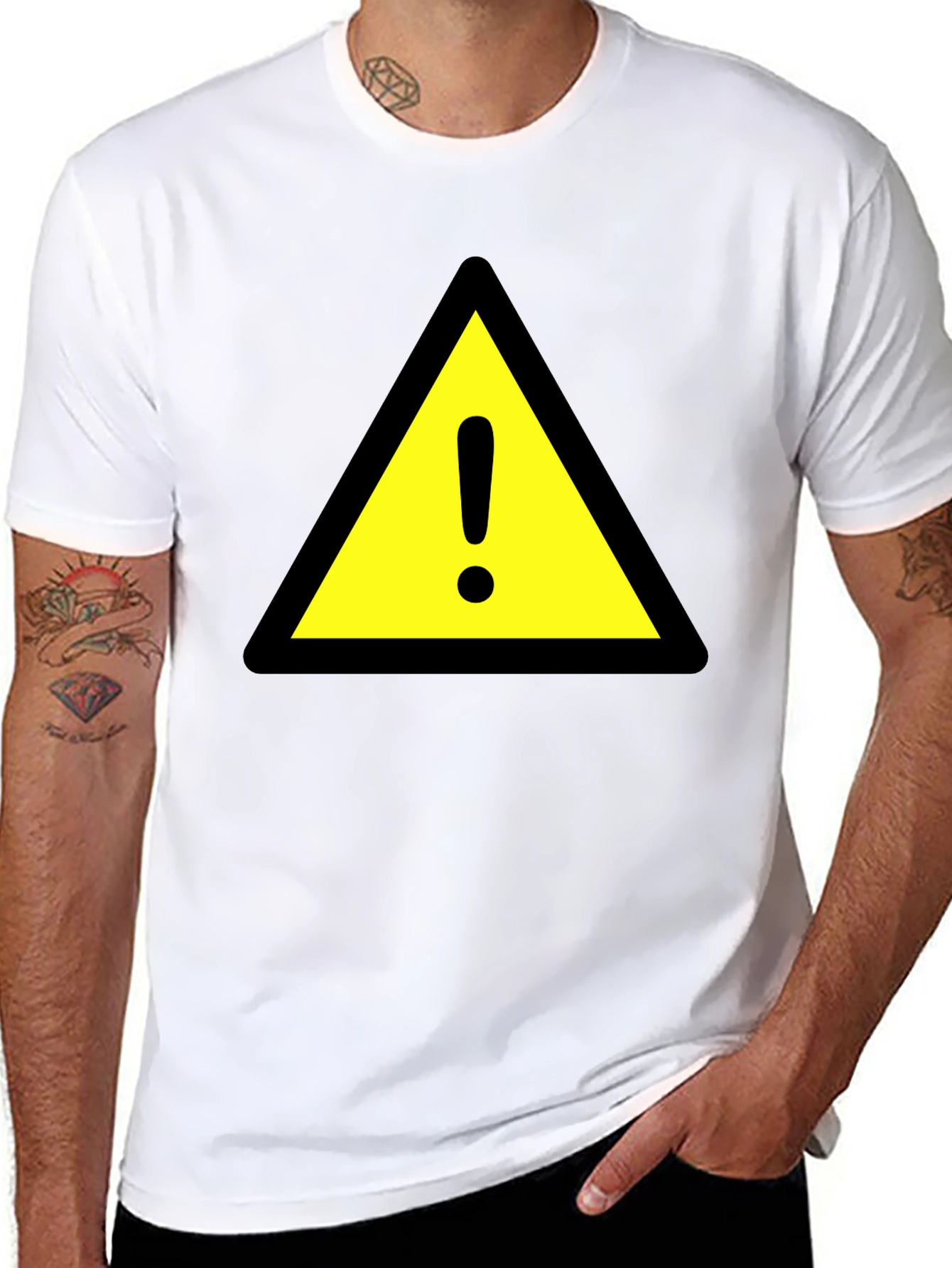Warning Sign T-Shirt - Caution Graphic Tee