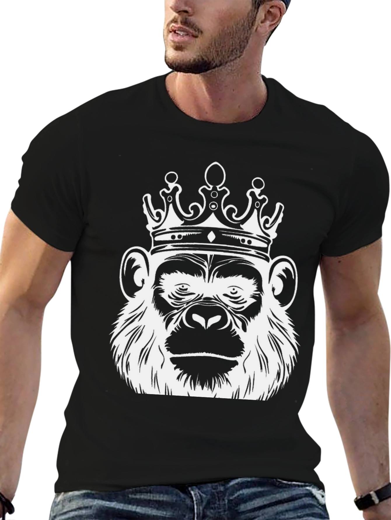 King Kong Graphic T-Shirt - Black Cotton Tee