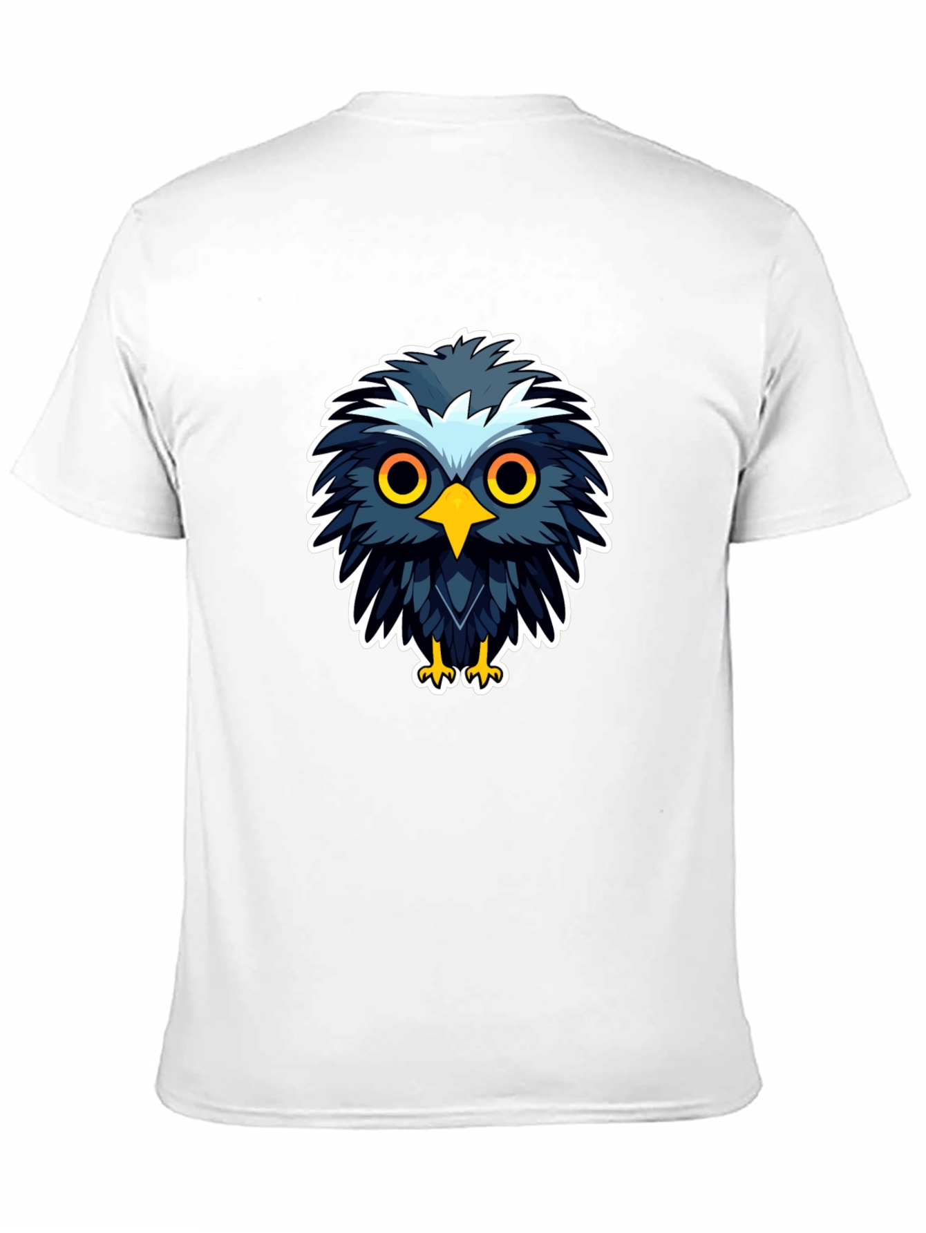 Cool Cartoon Owl Graphic Black T-Shirt