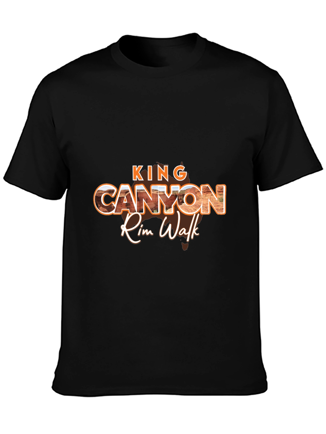 King Canyon Rim Walk Black T-Shirt