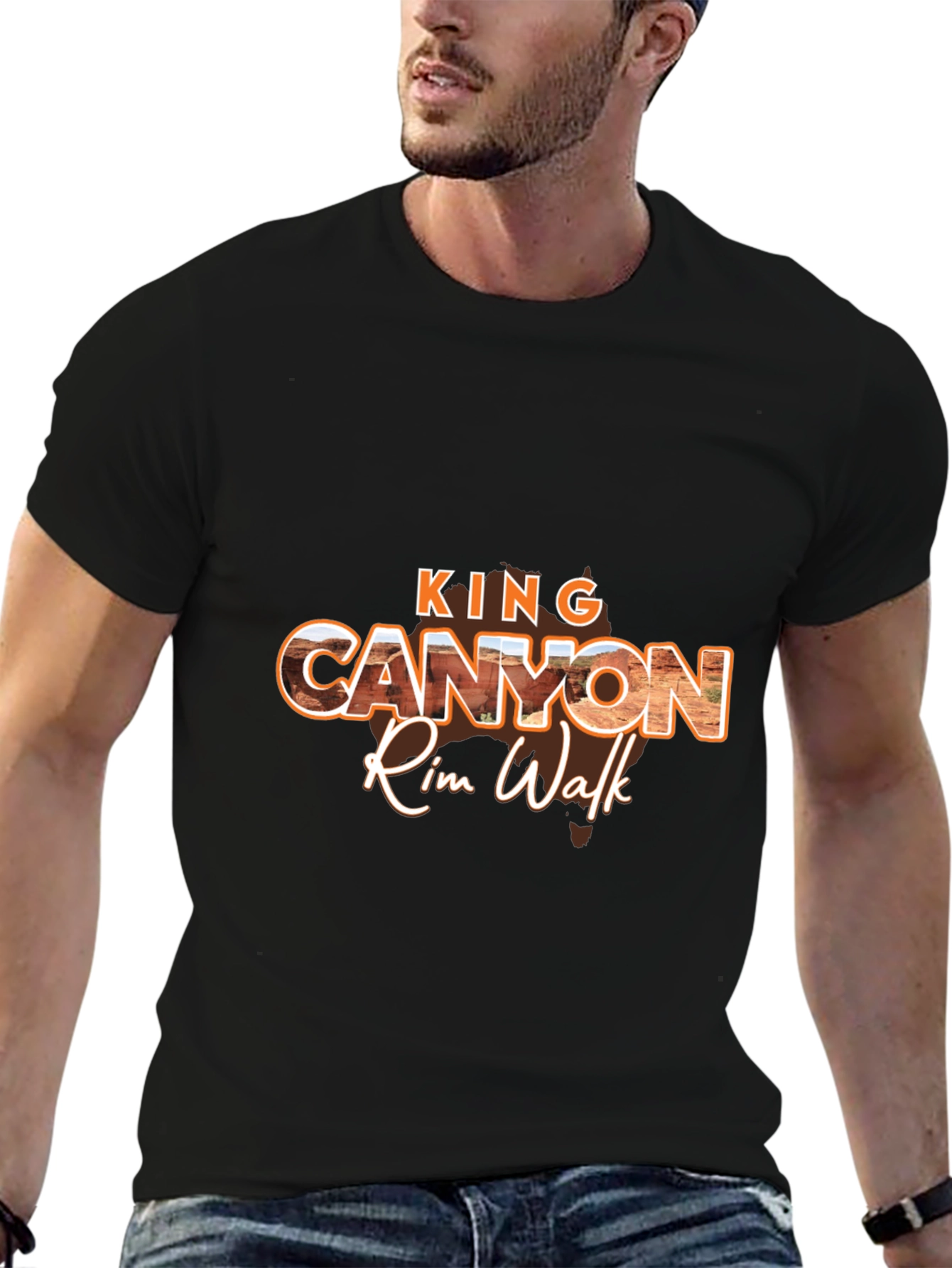 King Canyon Rim Walk Black T-Shirt