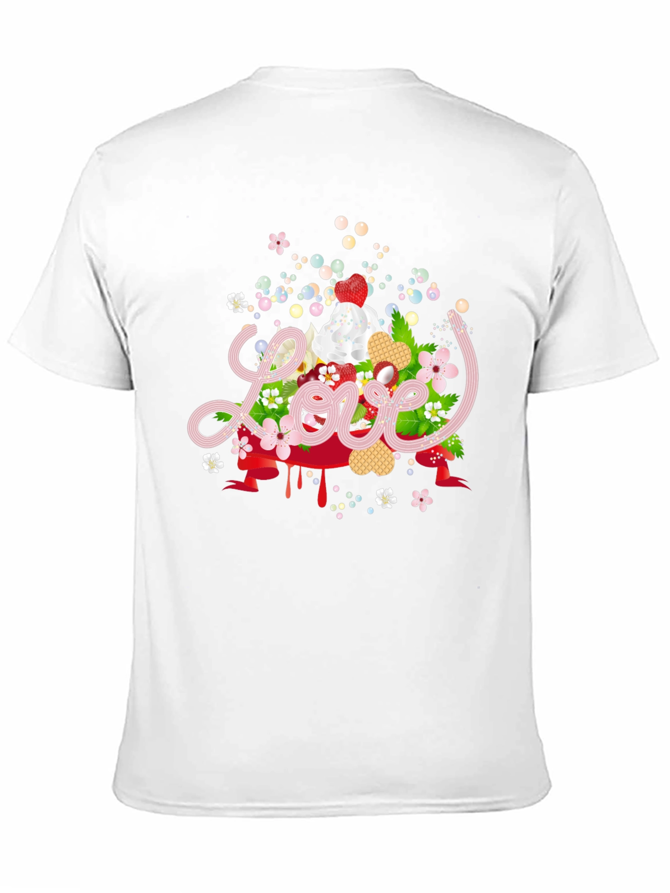 Sweet Love Valentines Day Black Graphic Tee
