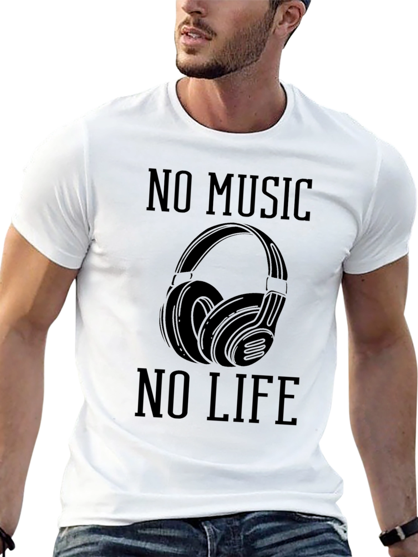 No Music No Life Graphic T-Shirt