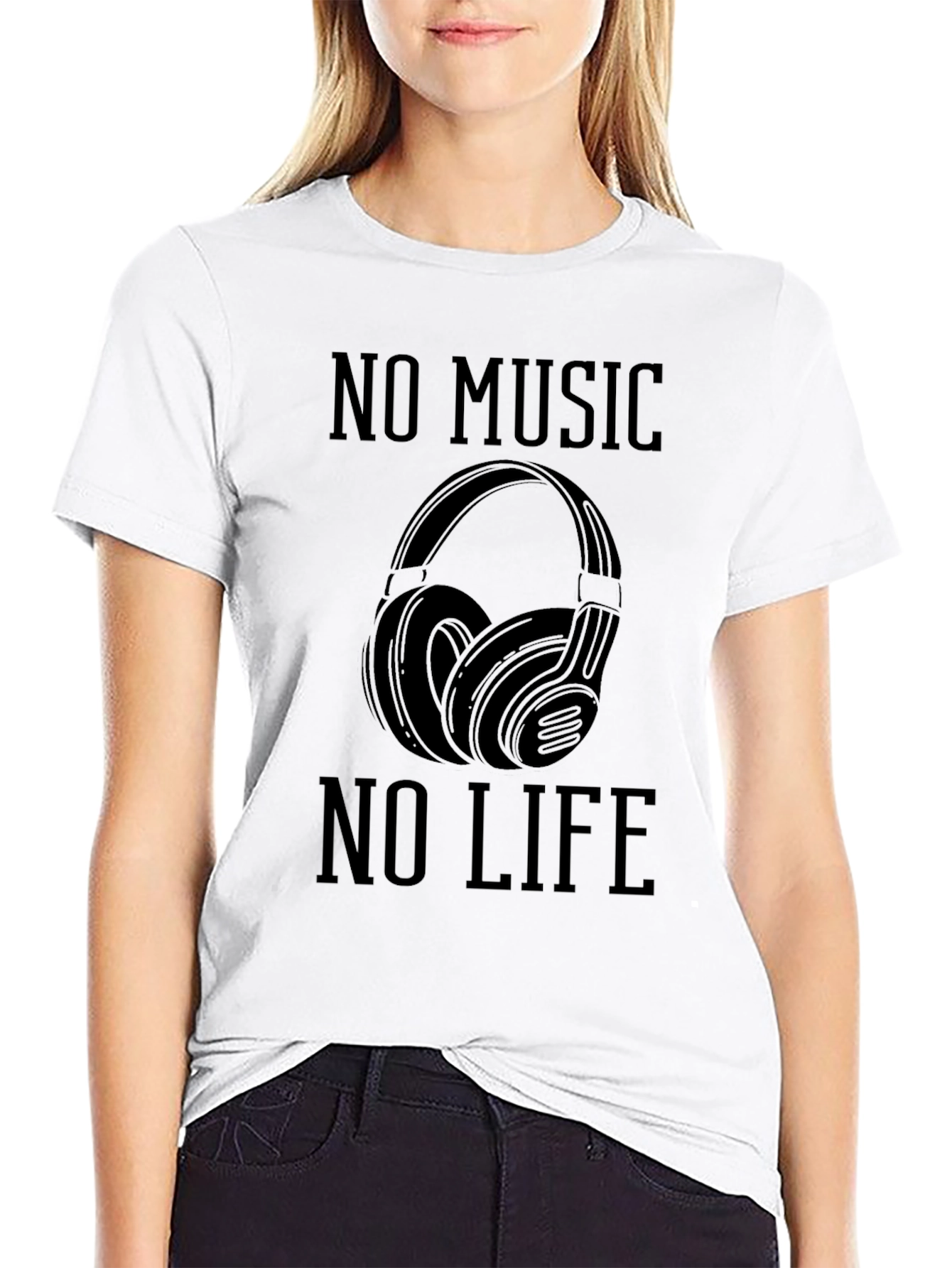 No Music No Life Graphic T-Shirt