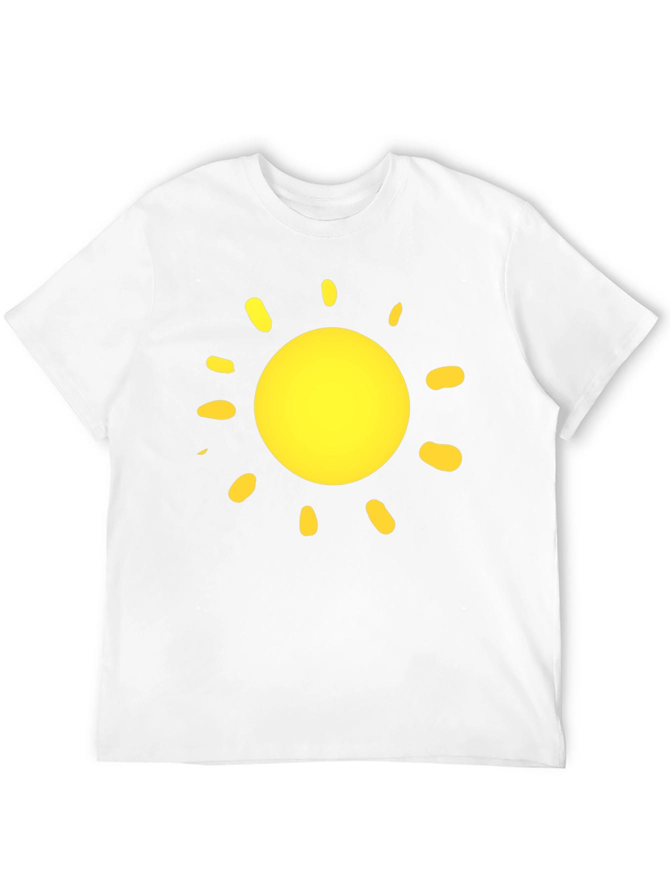 Sunny Day T-Shirt - Black Cotton Crew Neck