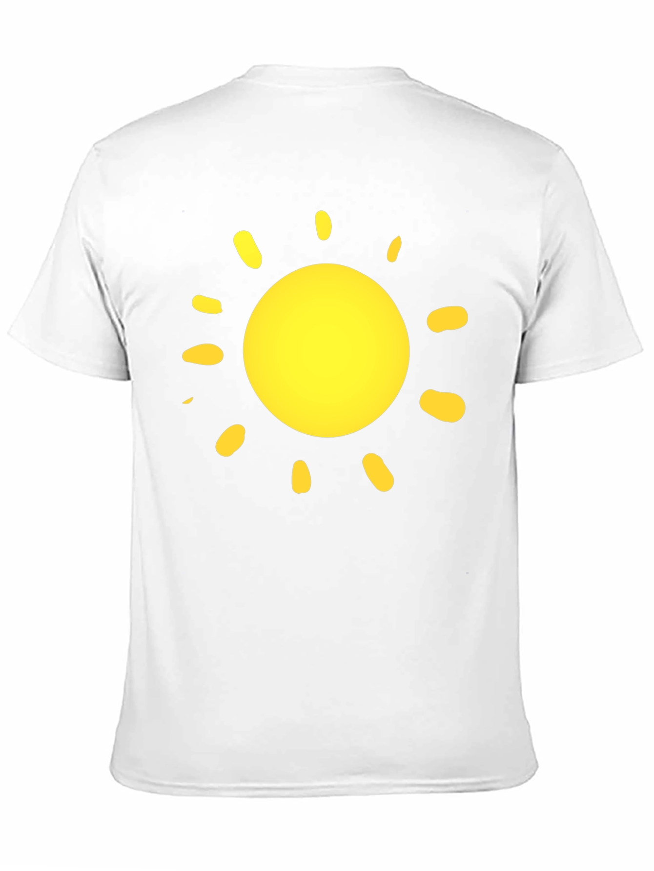 Sunny Day T-Shirt - Black Cotton Crew Neck