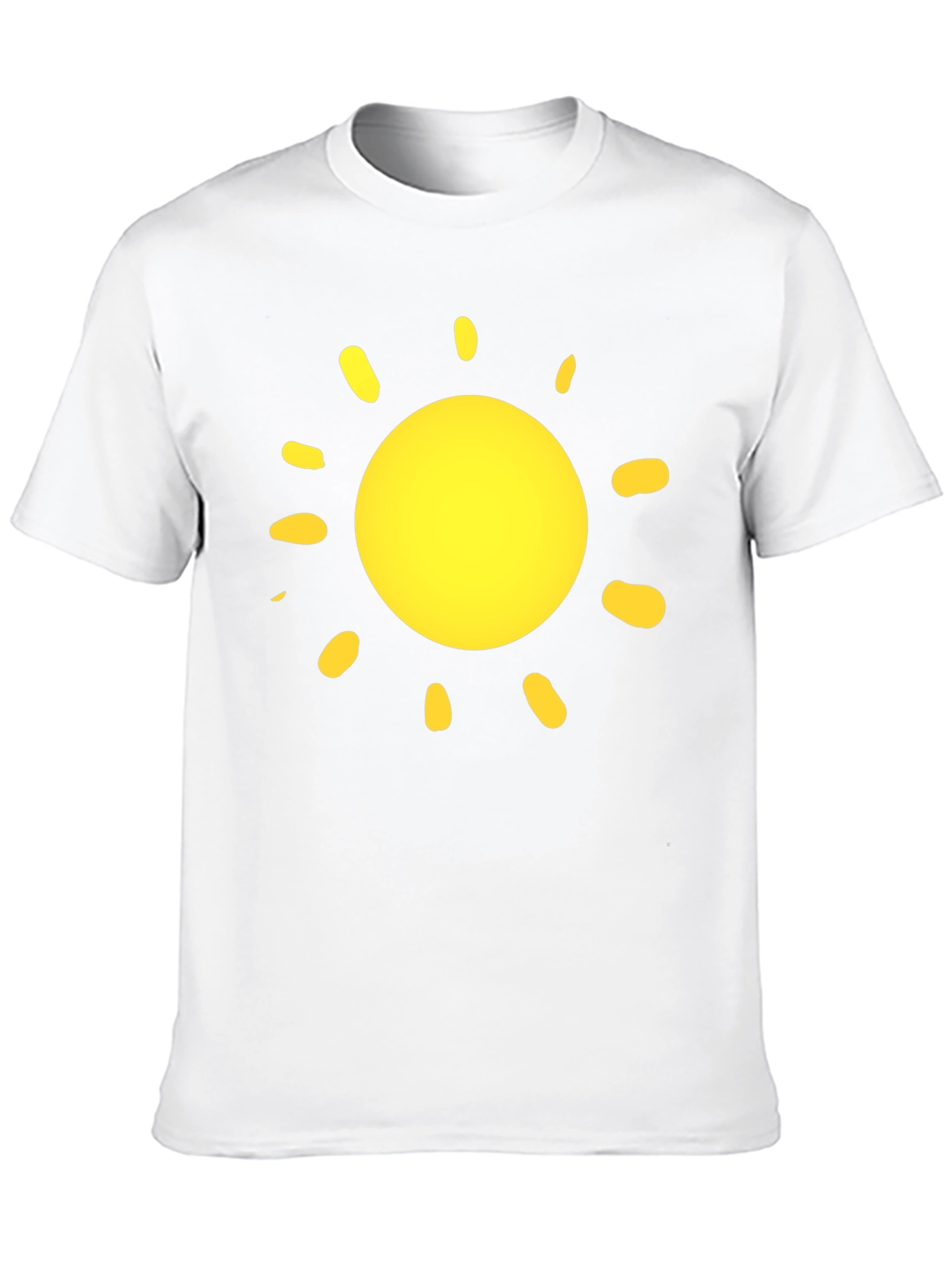 Sunny Day T-Shirt - Black Cotton Crew Neck