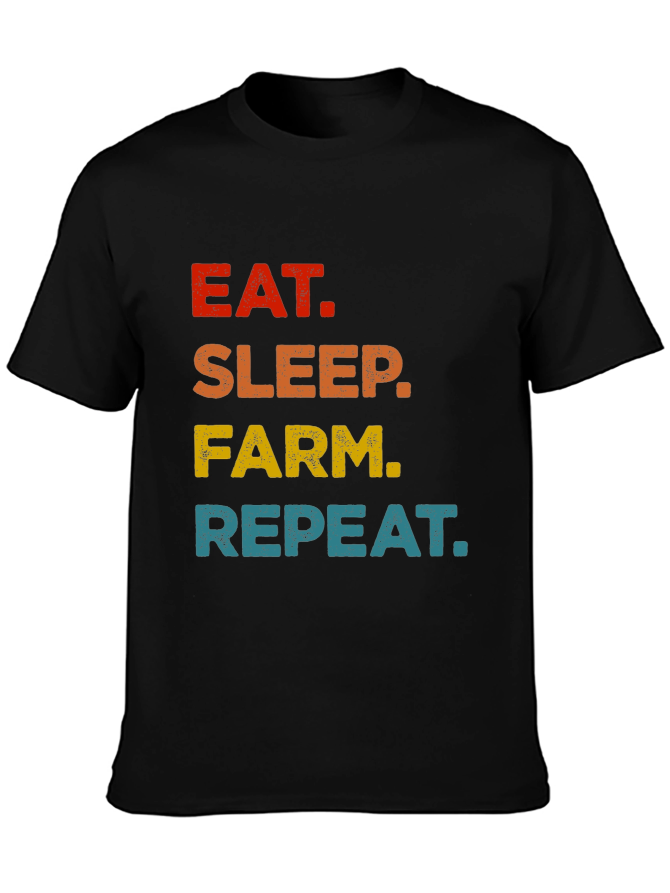 Eat Sleep Farm Repeat Graphic Tee