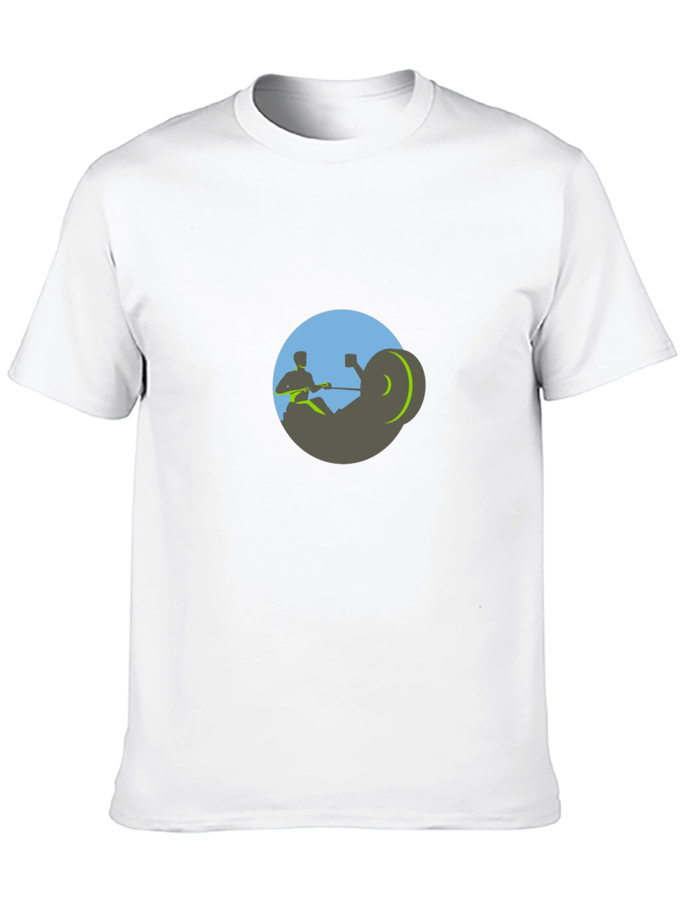 Rowing Machine Graphic Tee - Fitness Apparel