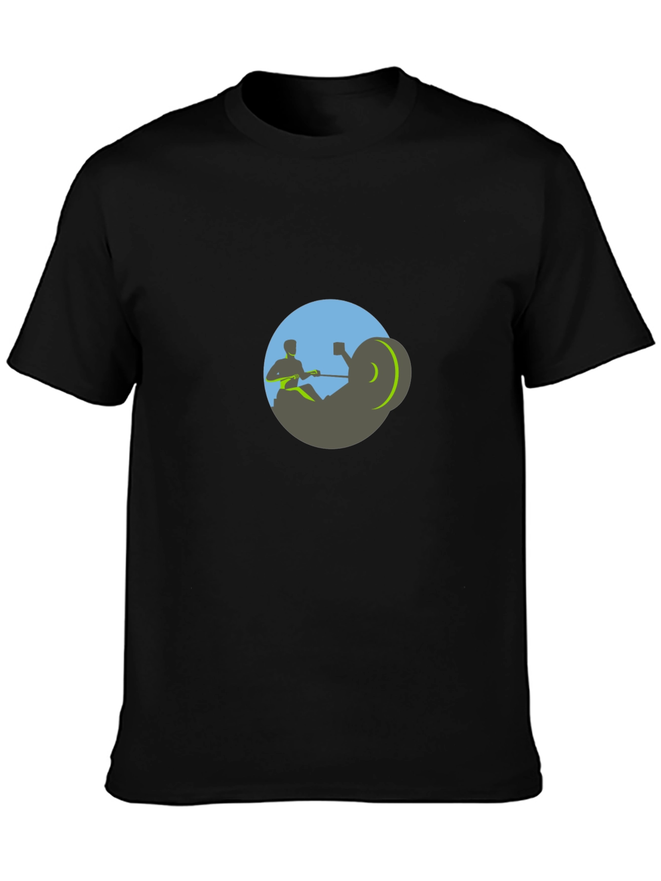 Rowing Machine Graphic Tee - Fitness Apparel