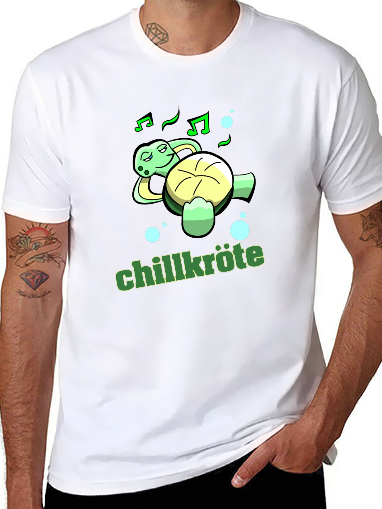 Chillkröte Turtle T-Shirt Relaxed Music Lover Tee