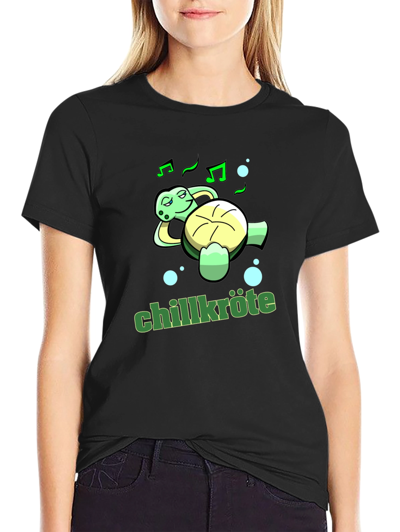 Chillkröte Turtle T-Shirt Relaxed Music Lover Tee