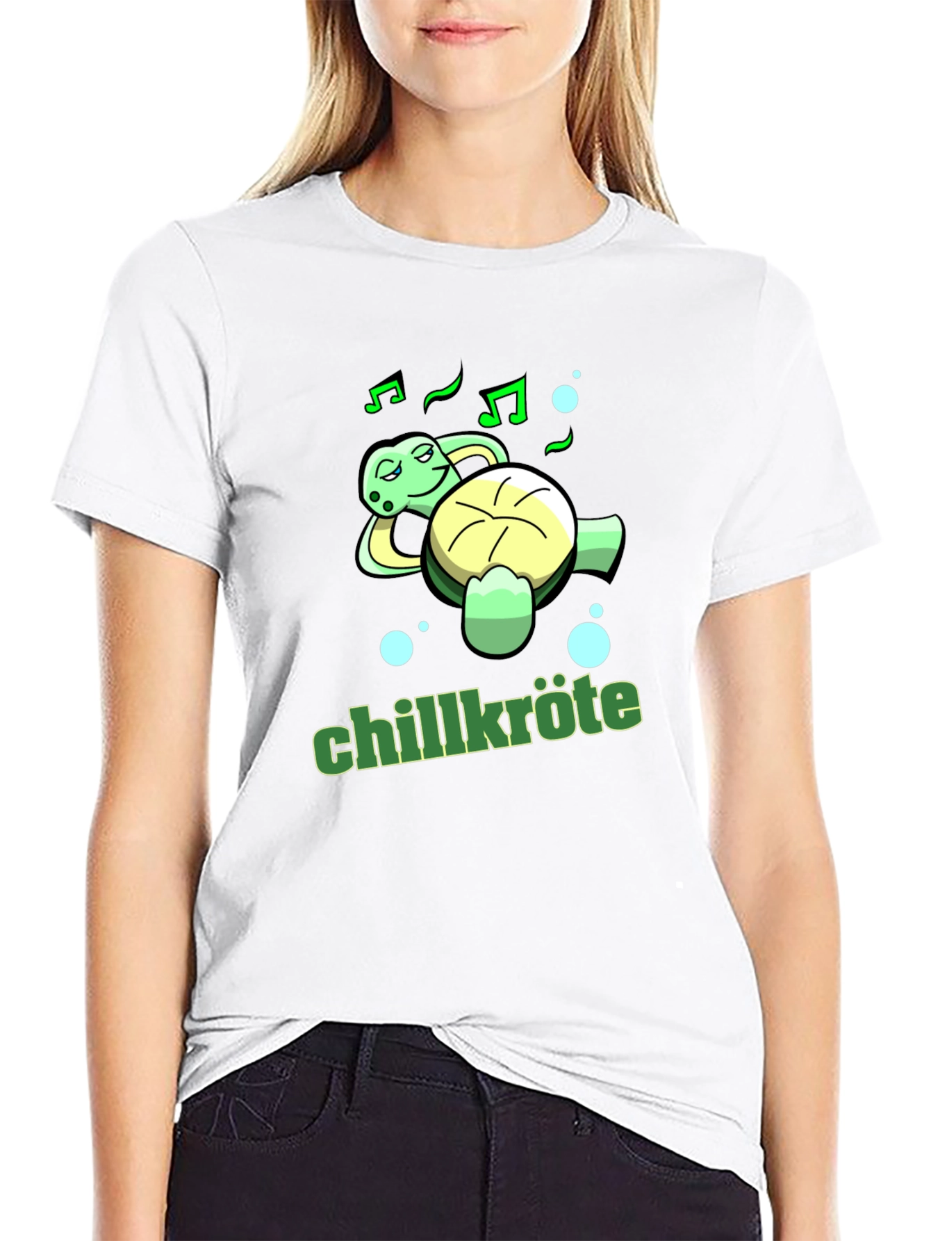 Chillkröte Turtle T-Shirt Relaxed Music Lover Tee