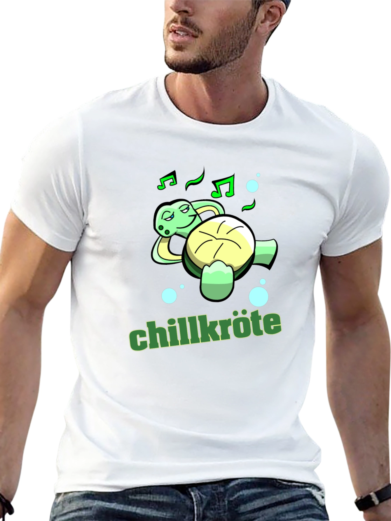 Chillkröte Turtle T-Shirt Relaxed Music Lover Tee