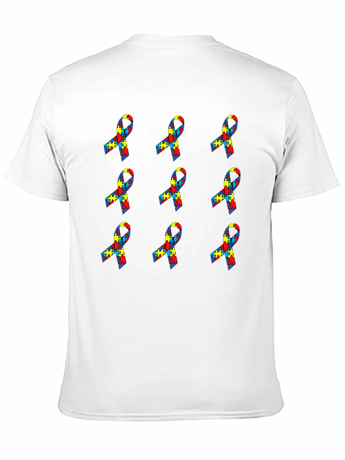 Autism Awareness Ribbon Puzzle T-Shirt