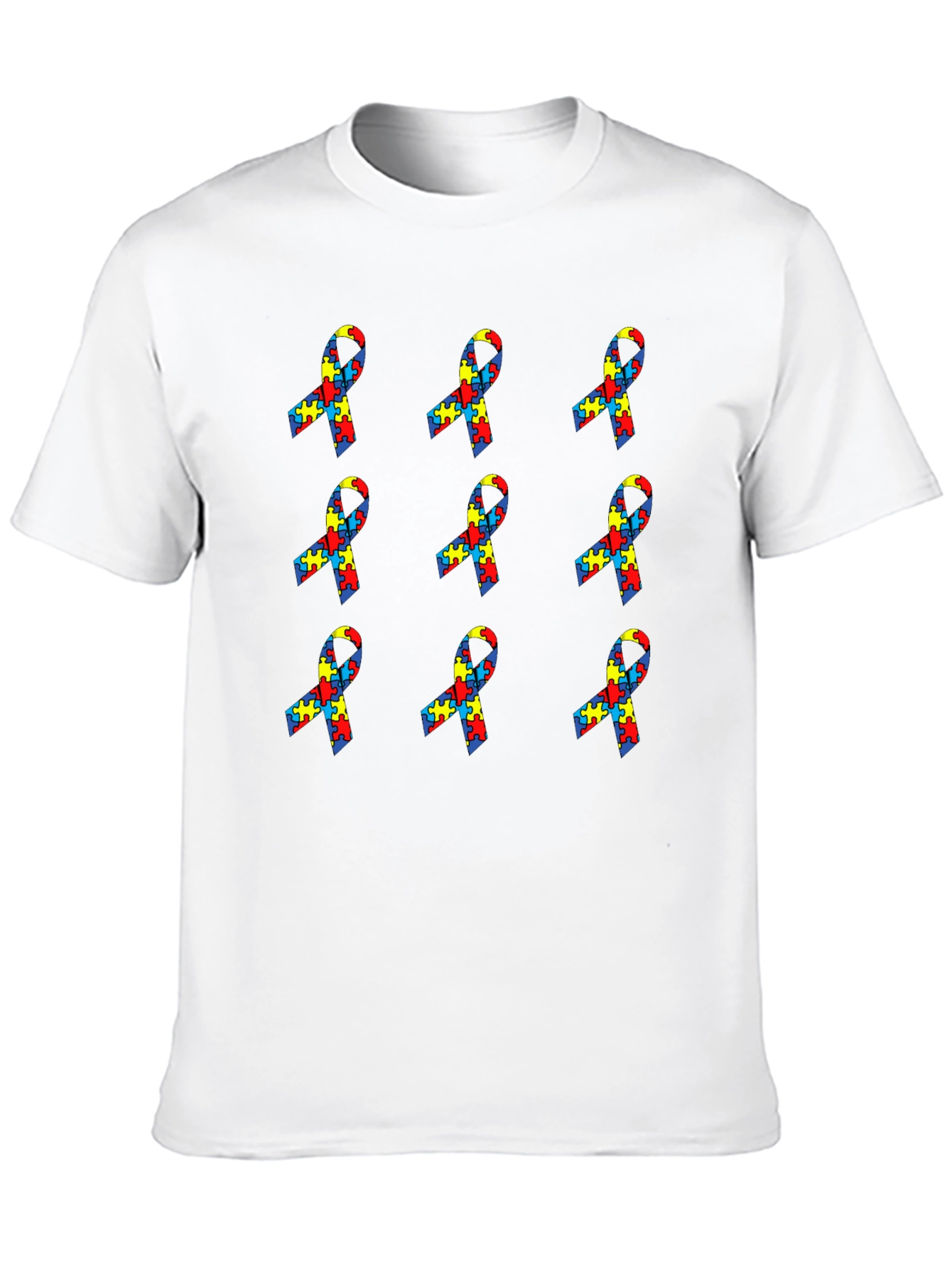 Autism Awareness Ribbon Puzzle T-Shirt