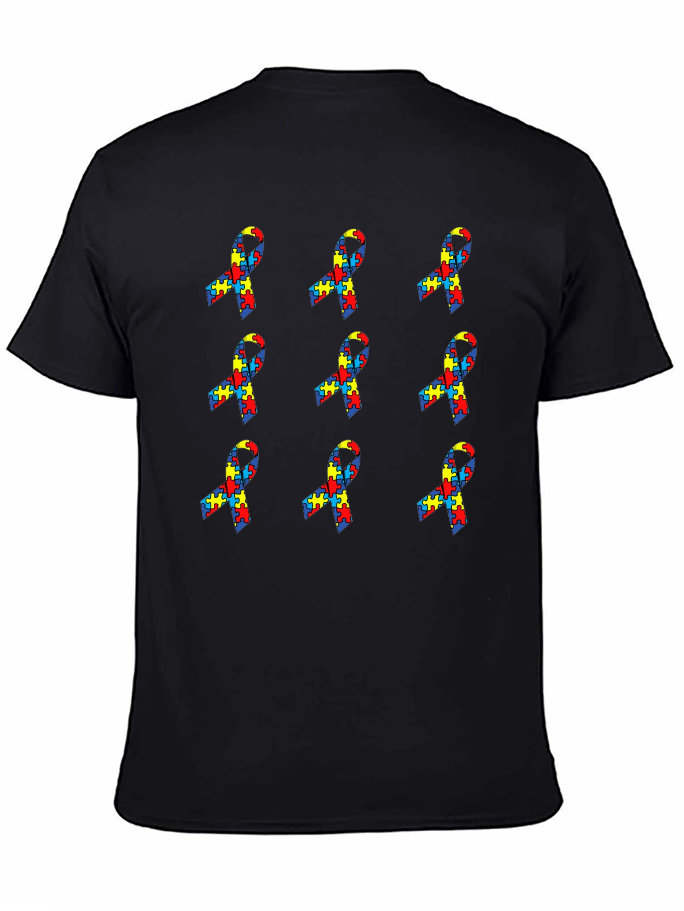 Autism Awareness Ribbon Puzzle T-Shirt