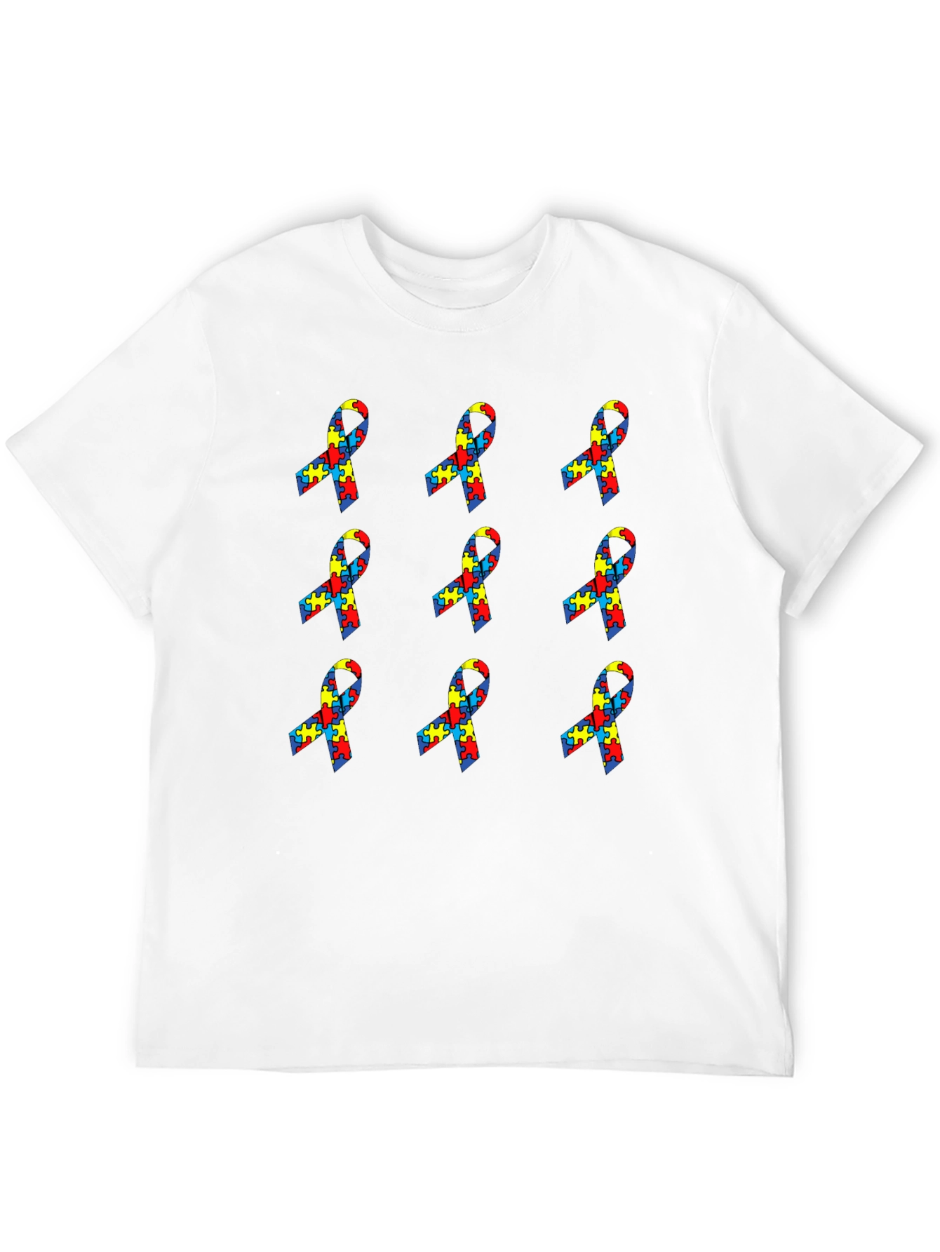 Autism Awareness Ribbon Puzzle T-Shirt