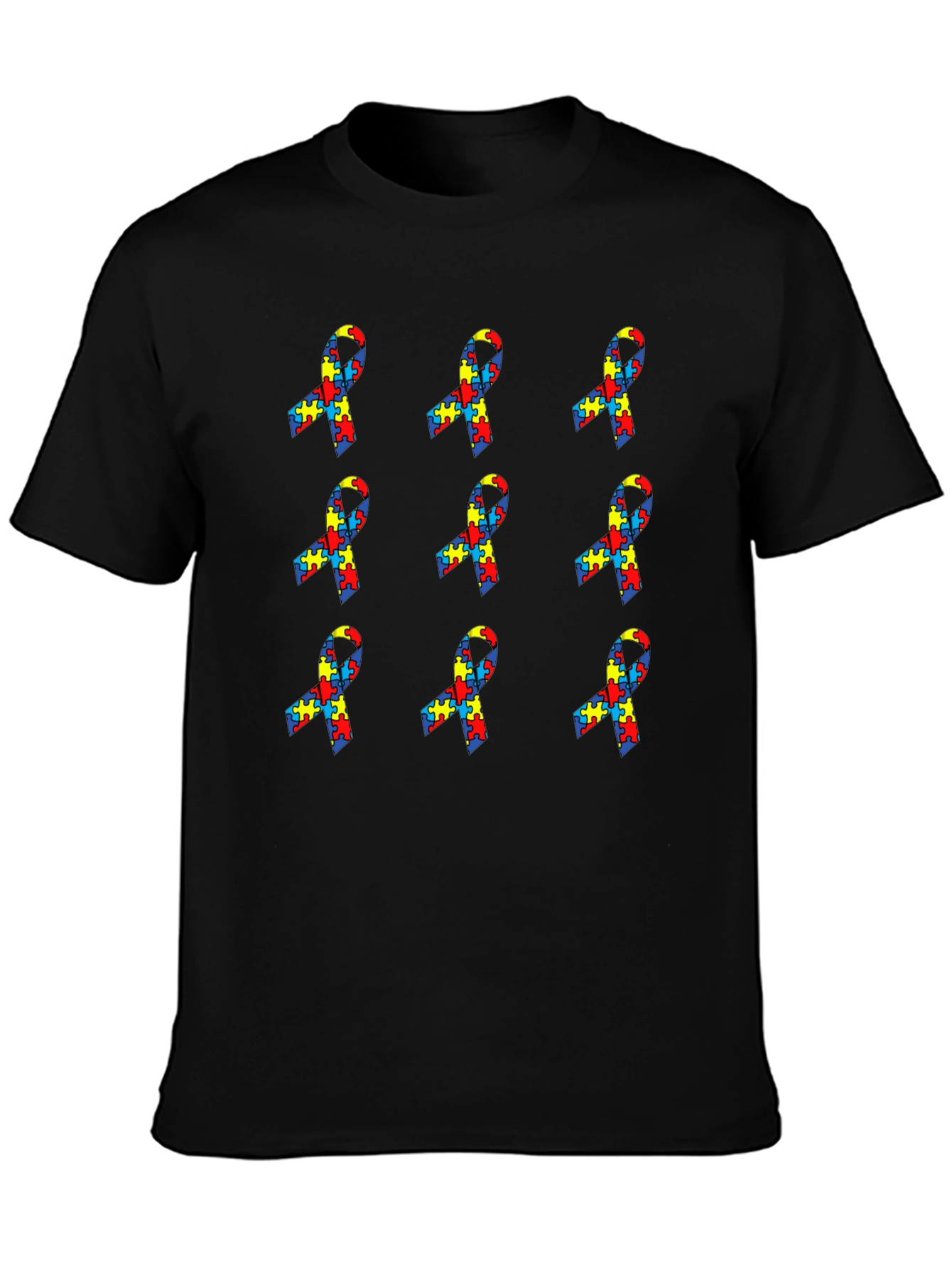 Autism Awareness Ribbon Puzzle T-Shirt
