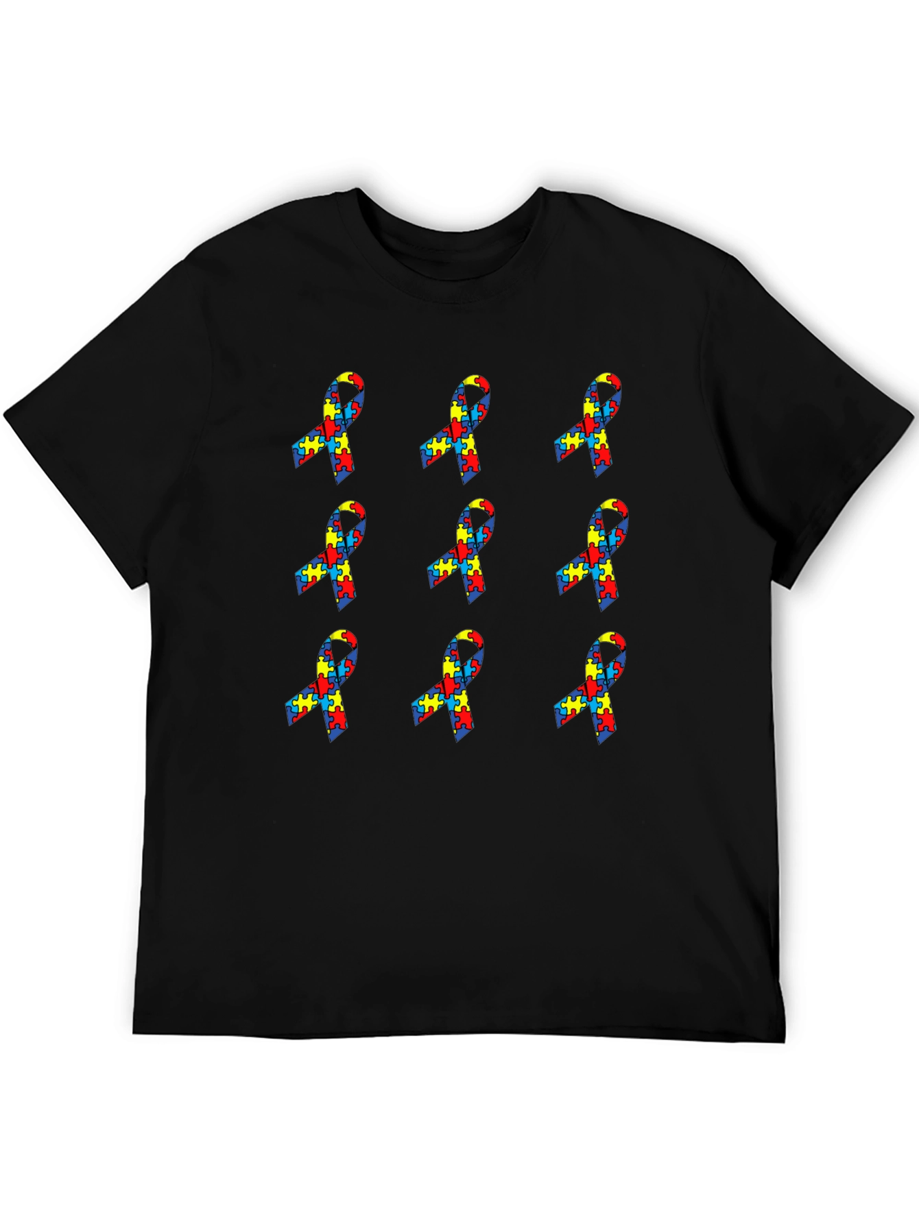 Autism Awareness Ribbon Puzzle T-Shirt