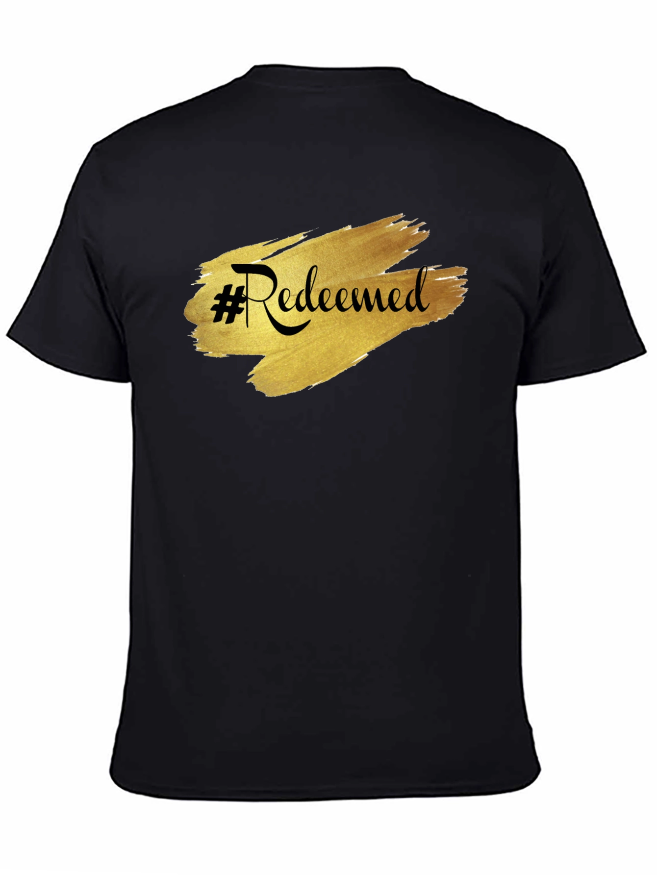 #Redeemed Graphic Tee - Stylish Black T-Shirt