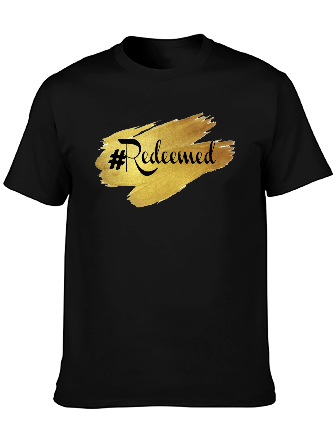 #Redeemed Graphic Tee - Stylish Black T-Shirt
