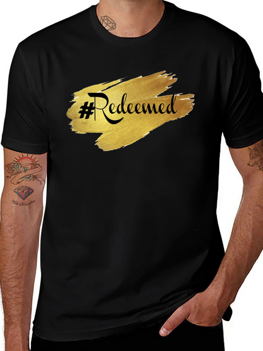 #Redeemed Graphic Tee - Stylish Black T-Shirt