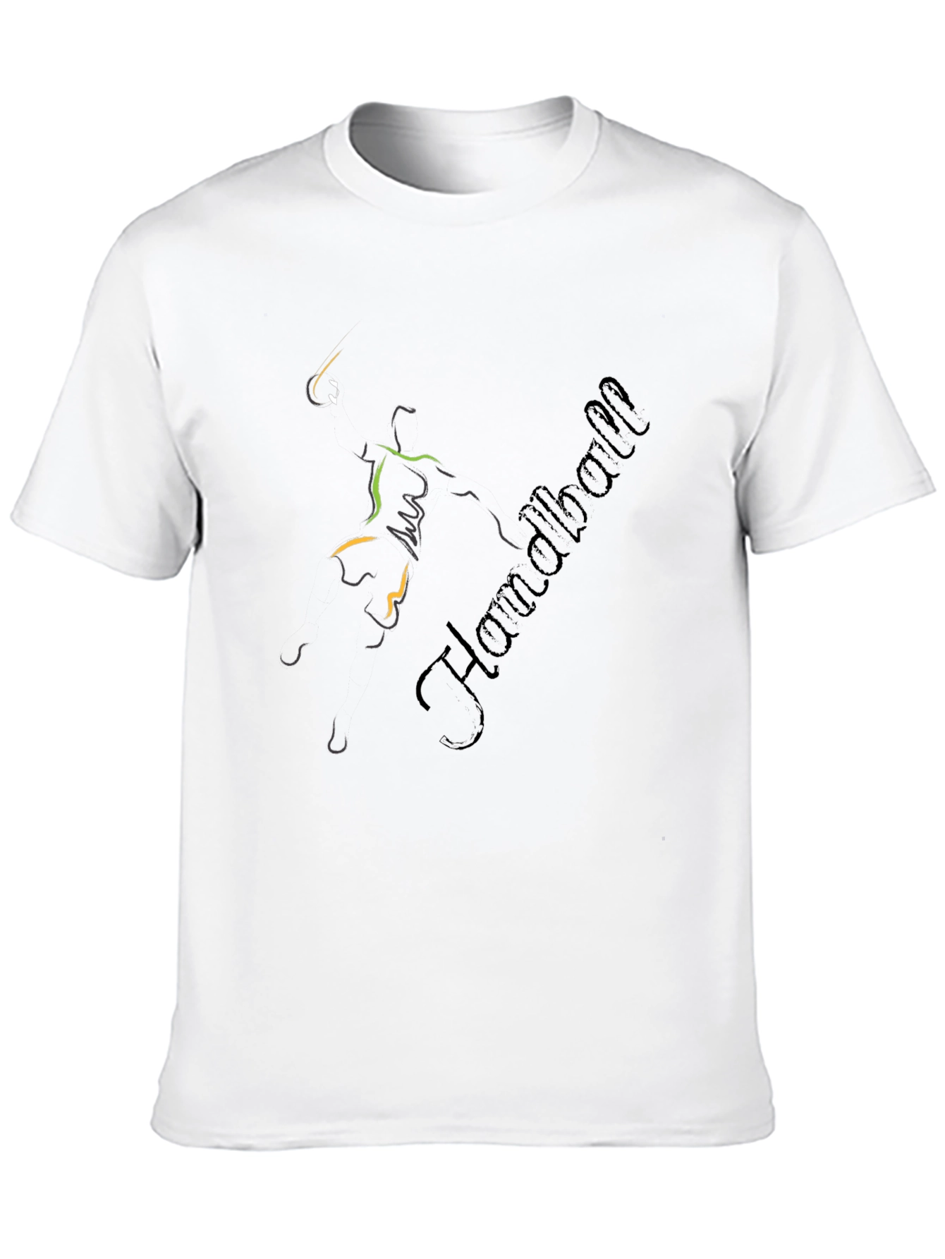 Handball Player Graphic T-Shirt - Sportswear Tee