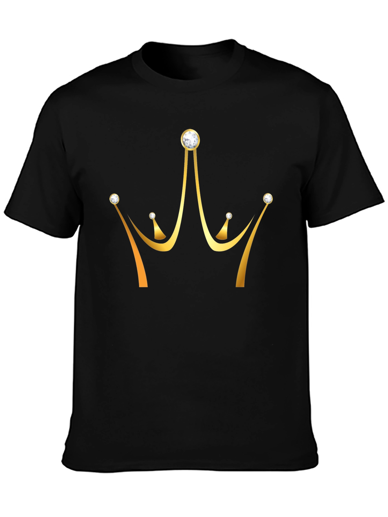 Golden Crown Graphic T-Shirt - Stylish Mens Tee