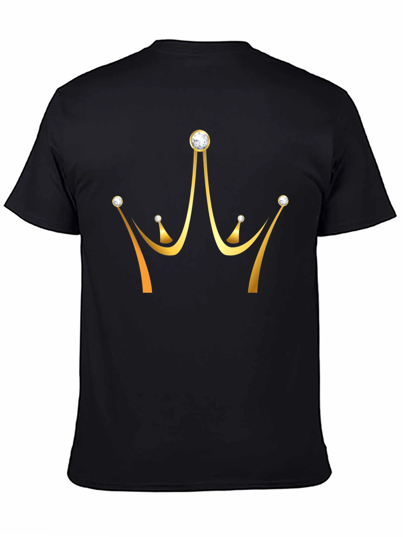 Golden Crown Graphic T-Shirt - Stylish Mens Tee